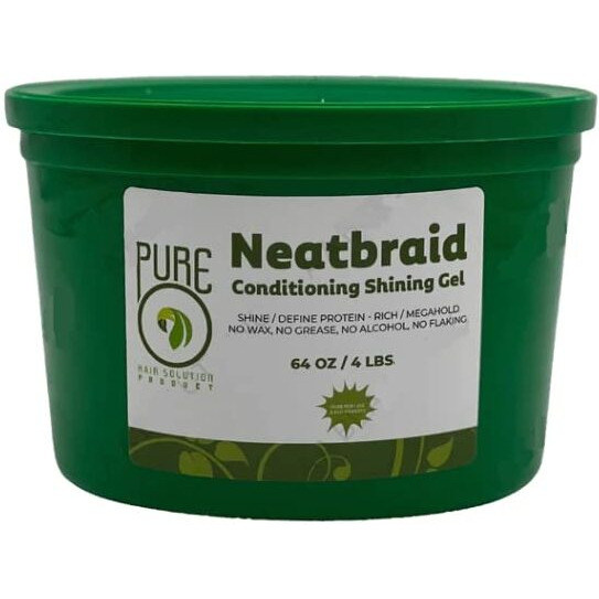 Kaga Pure O Natural Neatbraid Beauty Professional Conditioning Shining Gel 64Oz / 4Lb