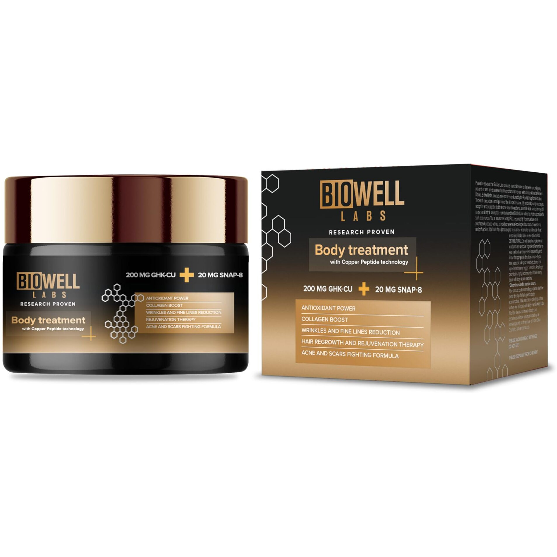 Biowell Labs Copper Peptide Firming And Repair Cream With Snap-8  Ghk-Cu - Anti Aging  Boost Skin Elasticity