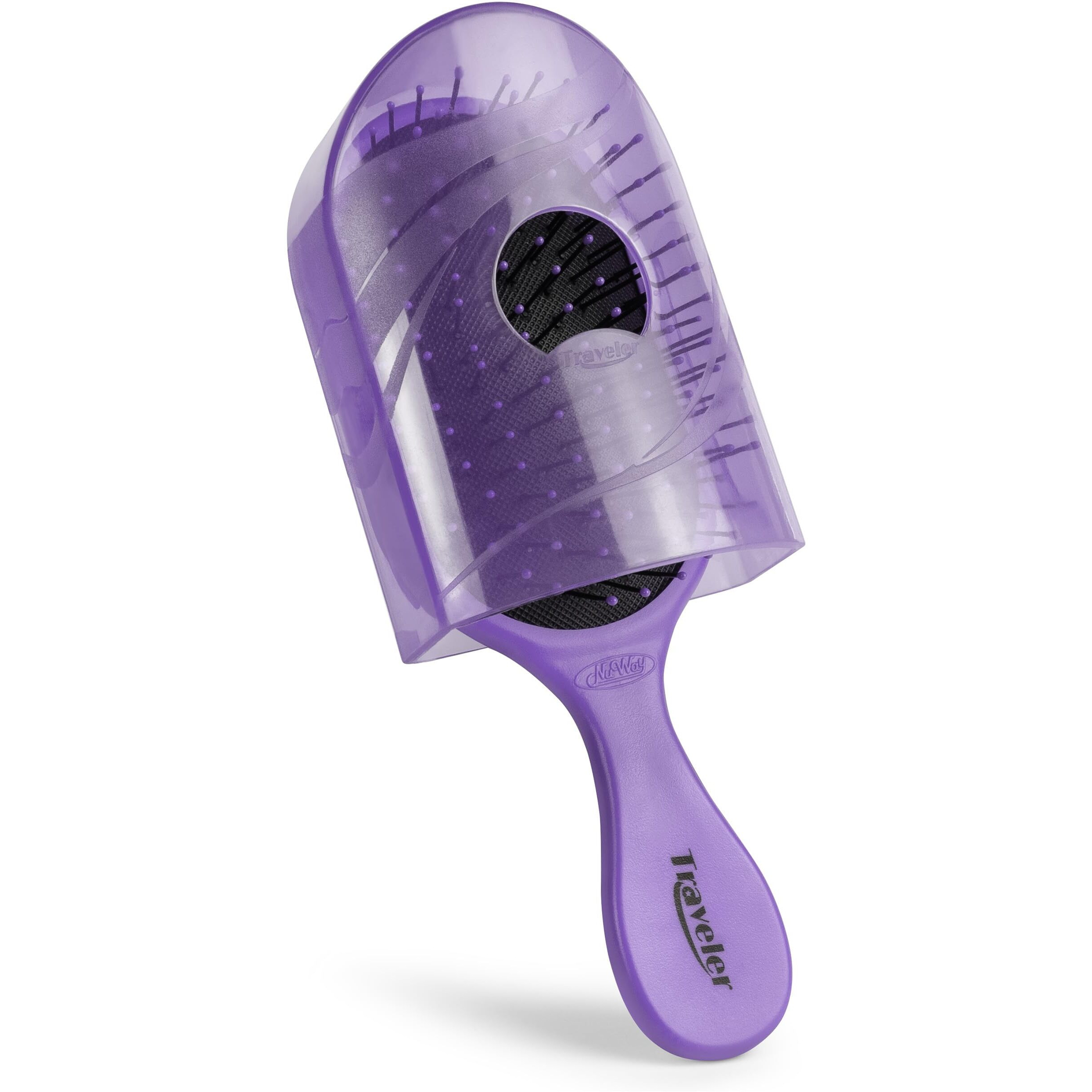 Nuway 4Hair Traveler U.S. And International Patented Travel Brush (Lavender)