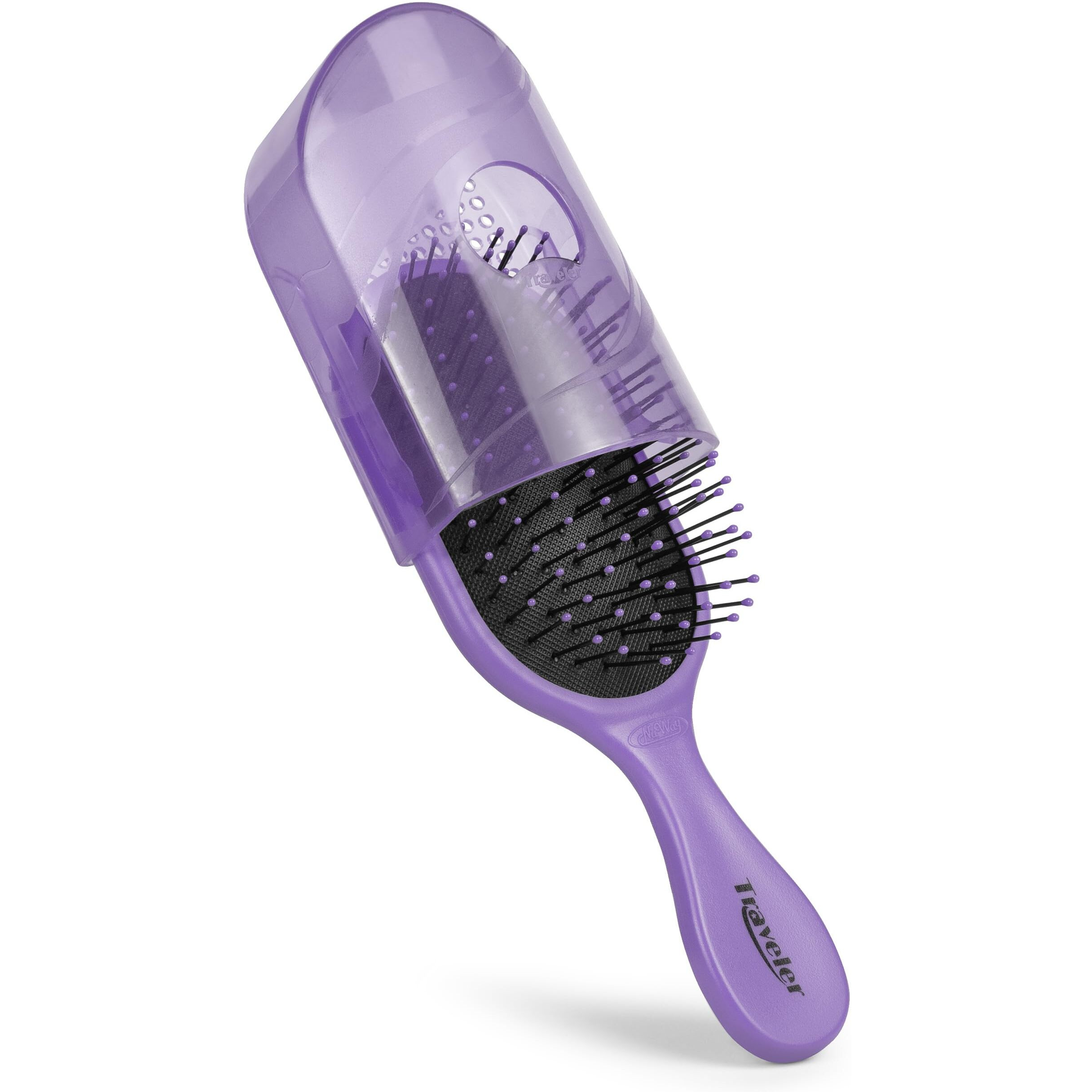 Nuway 4Hair Traveler U.S. And International Patented Travel Brush (Lavender)