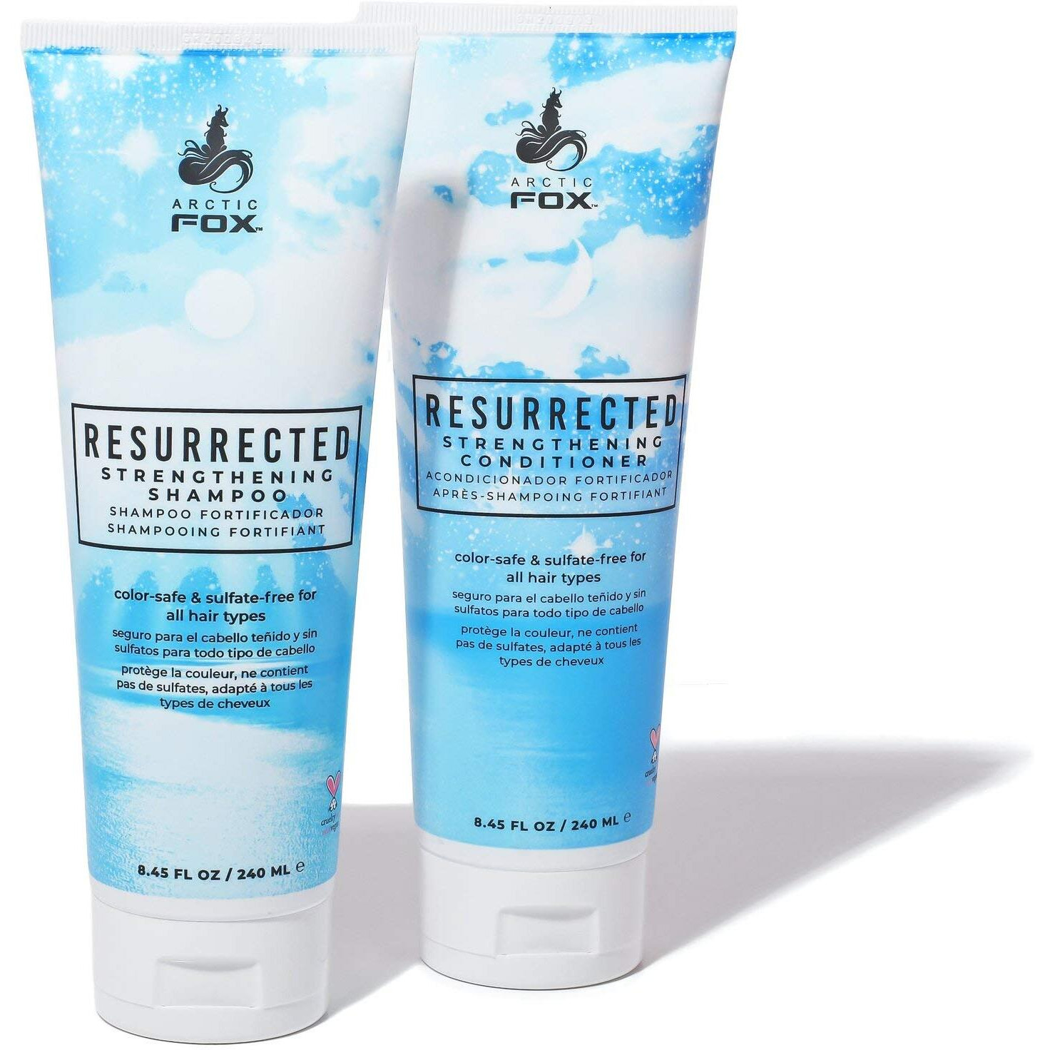 Arctic Fox Vegan & Cruelty Free Resurrected Strengthening Color Safe & Sulfate Free Shampoo And Conditioner For All Hair Types (Shampoo & Conditioner)
