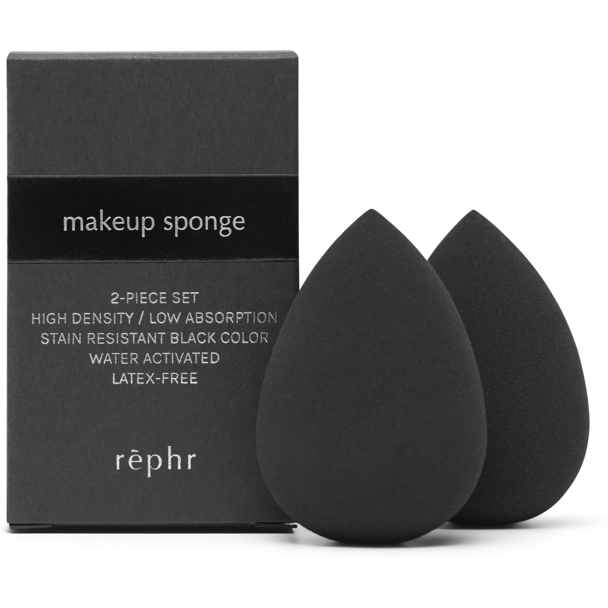 Rephr Makeup Sponge  Makeup Blender For Beauty Products Including Liquid Foundation And Concealer  Professional Flawless Streak-Free Finish  Cruelty Free  Vegan  Latex Free  2 Count