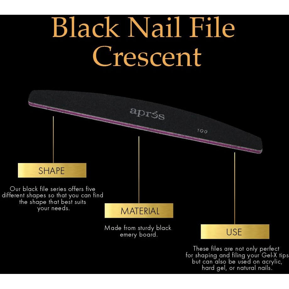 Apres Extend Gel 2-Pack With Curved Nail File And Nail Buffer - Gel-X Nail Care Set