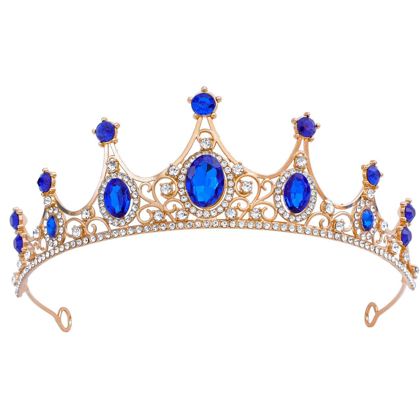 Forseven Crystal Tiaras Birthday Crown For Women Wedding Rhinestones Princess Party Headbands Hair Accessories For Women And Girls