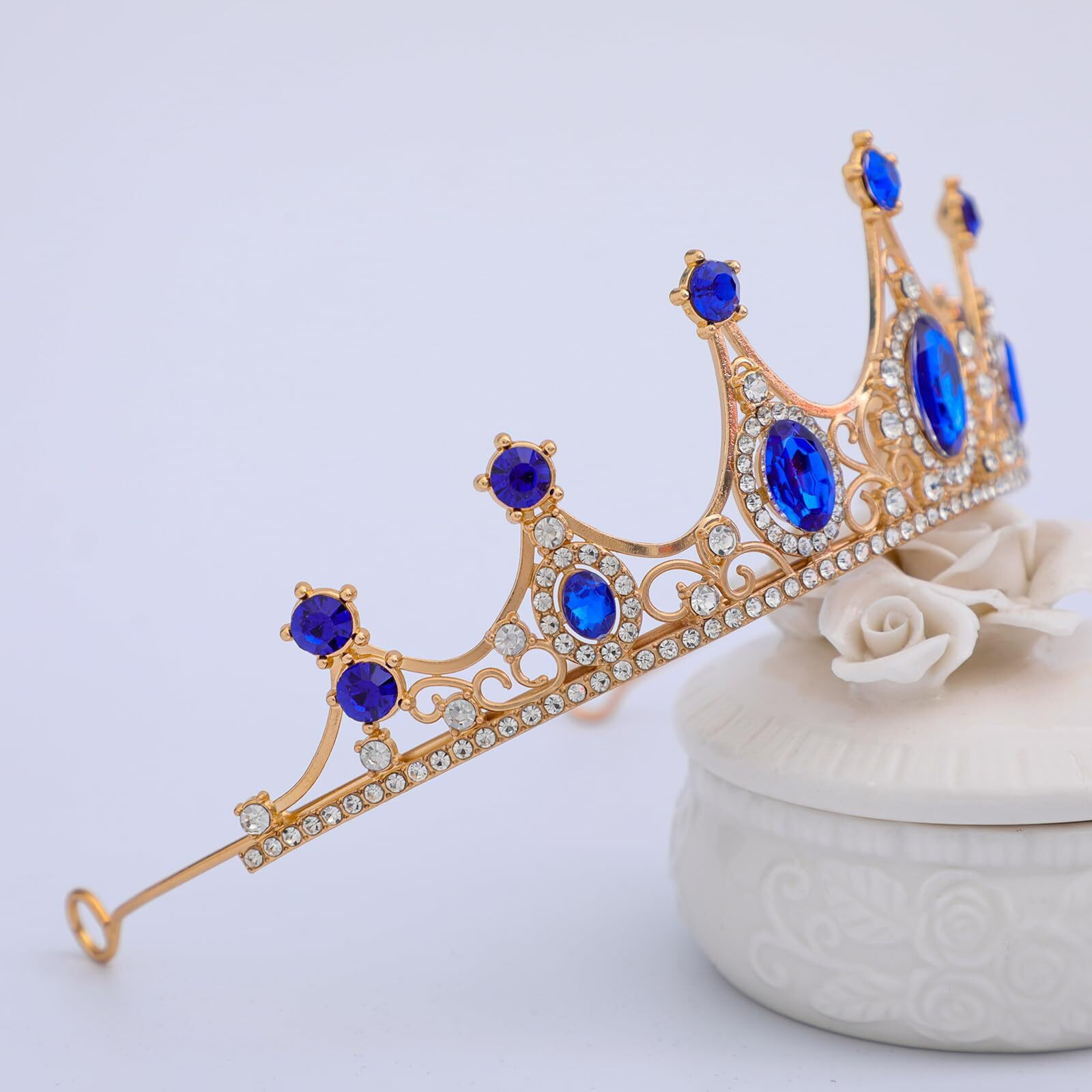 Forseven Crystal Tiaras Birthday Crown For Women Wedding Rhinestones Princess Party Headbands Hair Accessories For Women And Girls