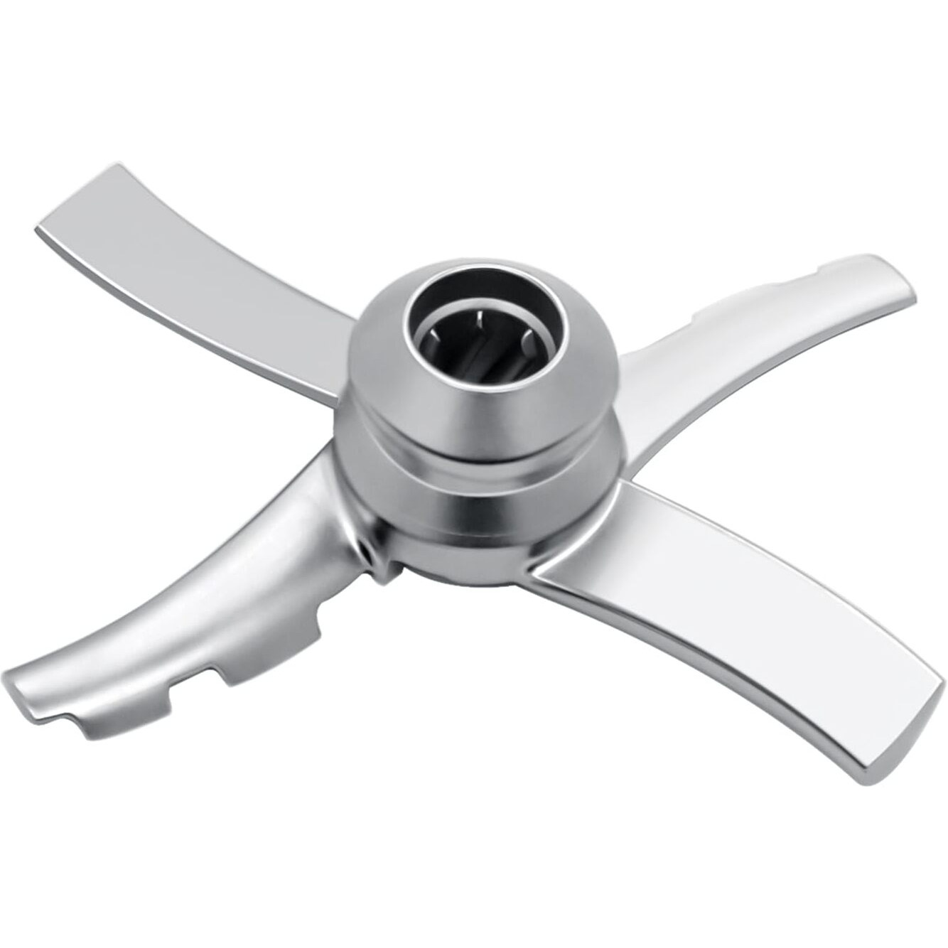 Nanobaby Replacement Paddle Blade Compatible With Ninja Creami Nc300 Series Ice Cream Makers  Mixing Blade Paddle Replacement For Ninja Nc299Amz Nc301 Cn305A Cn301Co  Stainless Steel  Silver