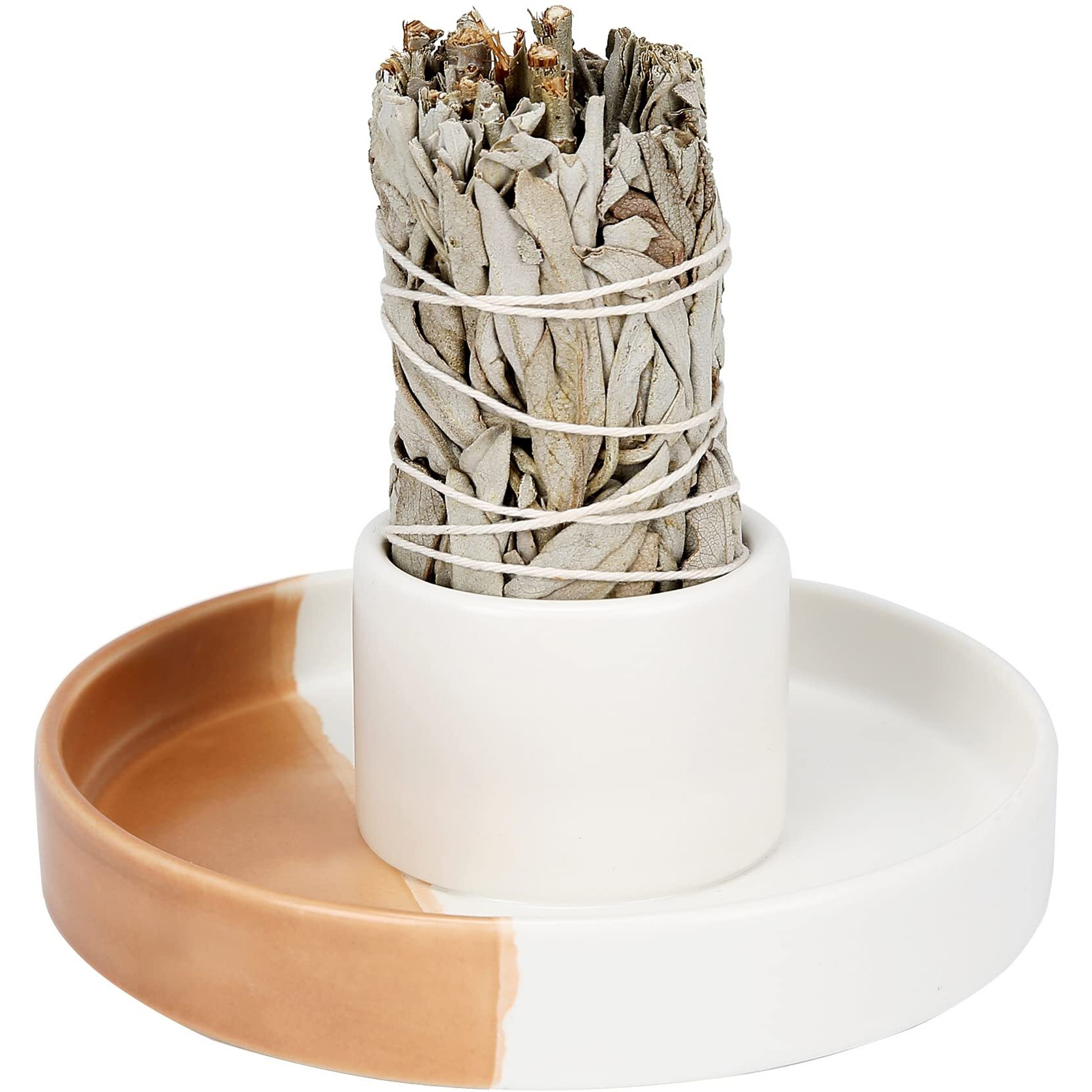 Sage Holder  White Sage Burner  Smudge Bowl  Palo Santo Holder  Incense Holder  Incense Holder Bundle  Sage Holder For White Sage Bundle And Palo Santo (Sage Not Included)