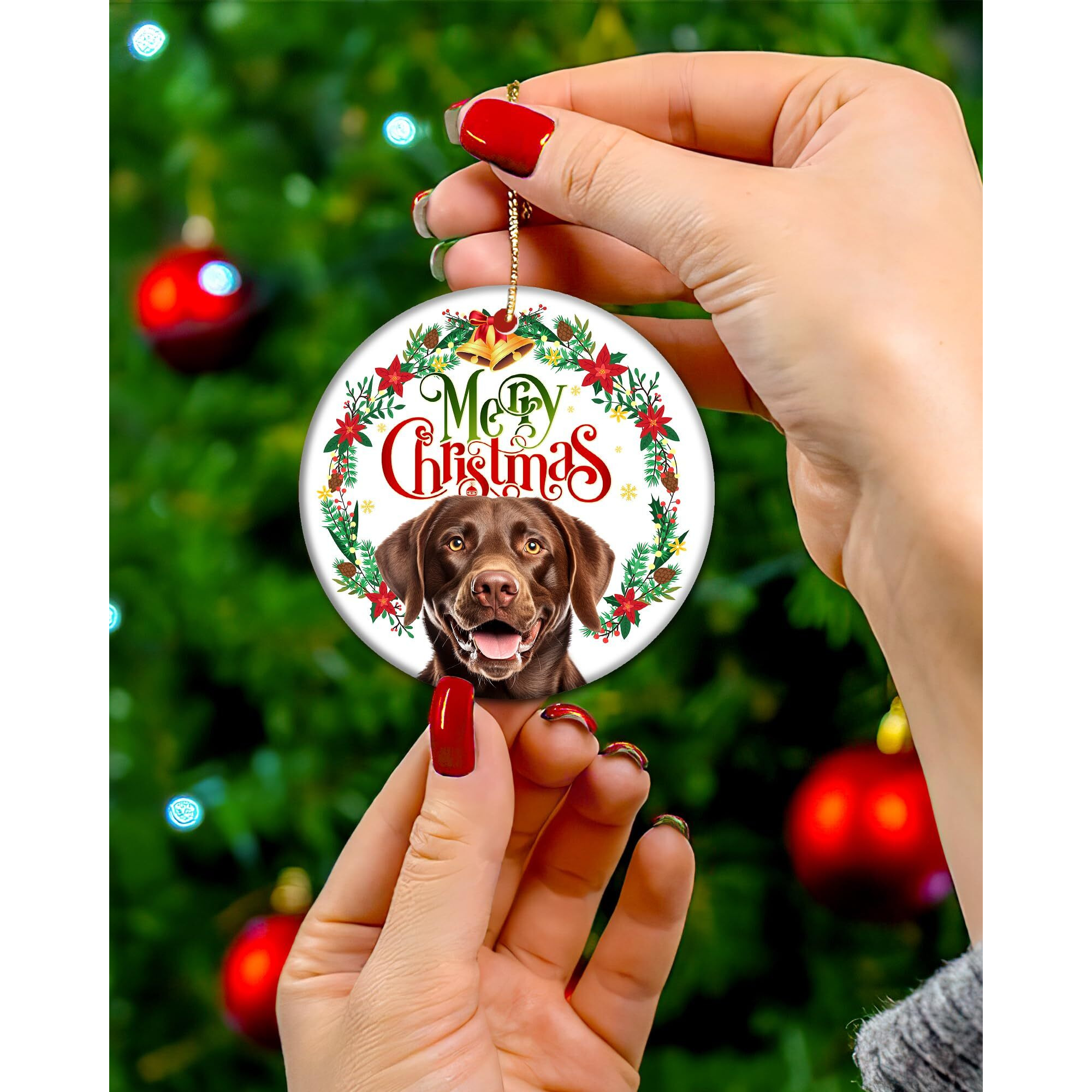 Chocolate Lab Ornament Labrador Retriever Gifts For Women Chocolate Lab Lovers Keepsake