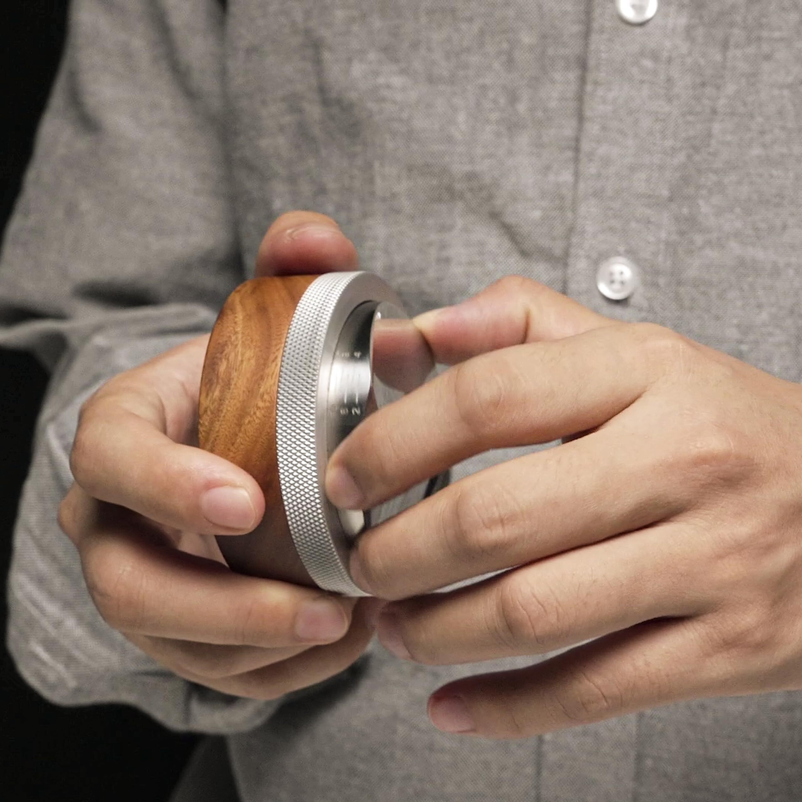 Knodos 54Mm Espresso Distribution Tool Stainless Steel Adjustable Wooden Coffee Distributor Compatible With Breville Espresso Machine Accessories