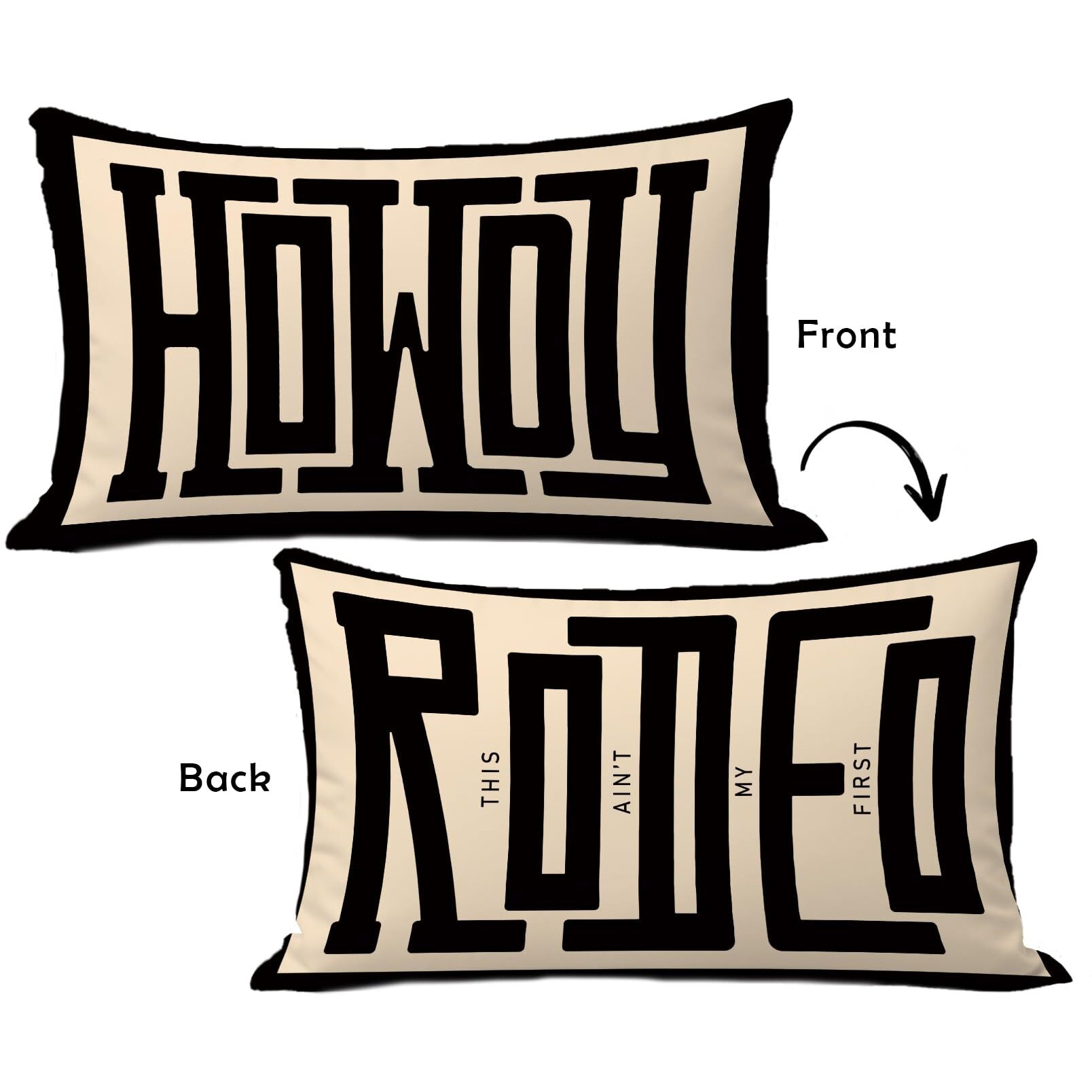 Uinwk Howdy Pillow Cover 12X20 Western Pillow Covers  Dorm Decor For College Girls Bedroom Decor For Cowgirl Cowgboy Western Decor For Home Southwestern Throw Pillows Cover Western Gifts For Women