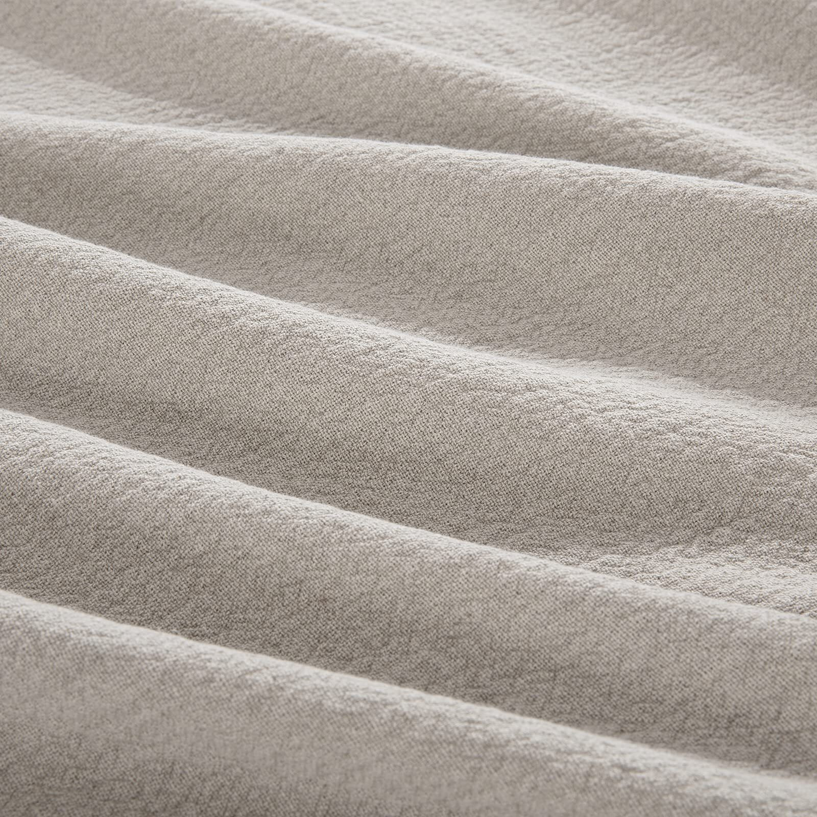 Hombys 92"&quotX108"" 100% Pure Linen Oversized King Blanket-Soft Linen Reversible Throw Blanket In Natural Linen Color Bed Blanket(Flax Color  92"&quotX108"")