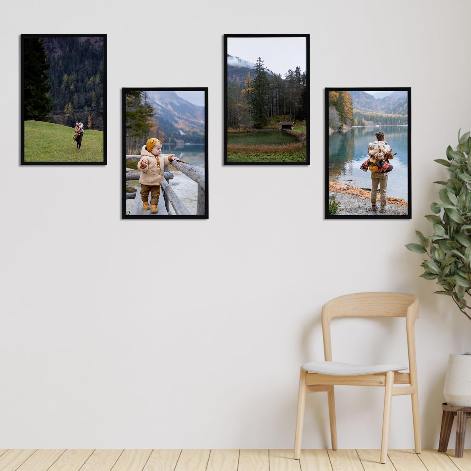 Lavezee 11X17 Poster Frame Black Display 11 X 17 Inch Photo Picture Frame For Wall  Pack Of 1