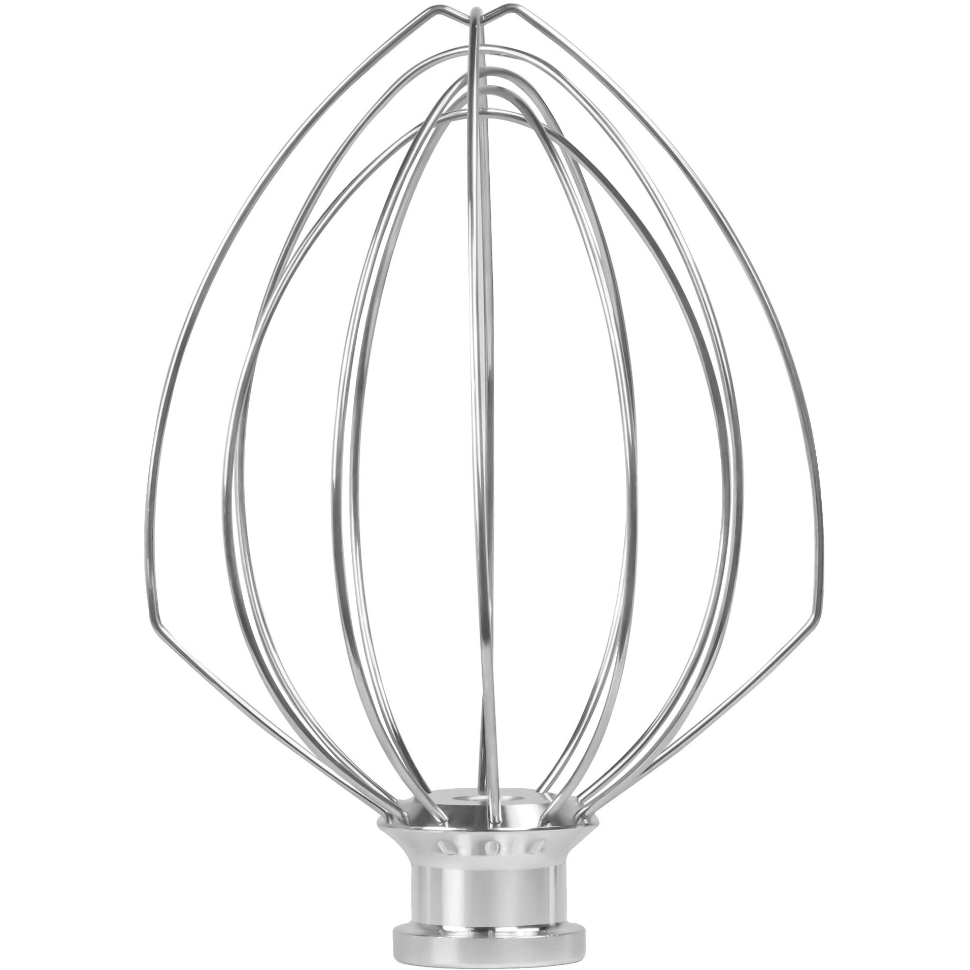 K5Aww Stainless Steel Wire Whip Attachment For Kitchenaid 6 Quart Bowl-Lift Stand Mixers  6-Wire Whip Replacement For Kitchenaid 6Qt Bowl-Lift Mixers  Egg Cream Stirrer  Cakes Mayonnaise Whisk  Silver