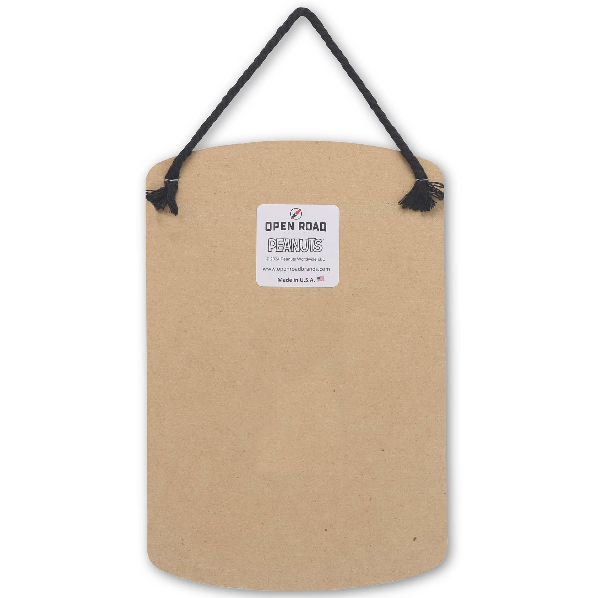 Peanuts Snoopy Most Wonderful Time Of The Year Hanging Wood Wall Decor - Fun Snoopy Christmas Decoration For Home