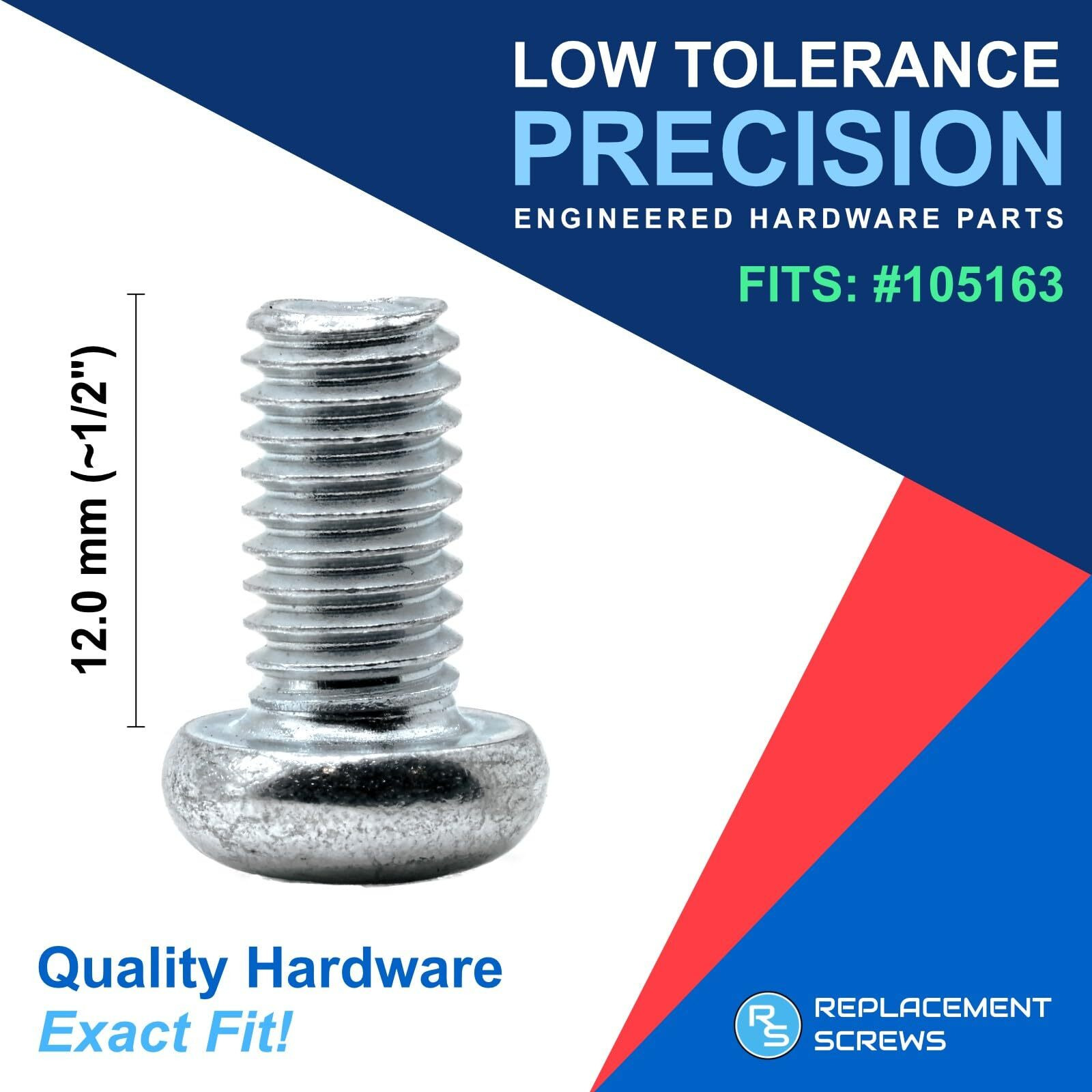 Replacementscrews Plastic Sleeve And Screw Compatible With Ikea Part 102267 & 105163 (Pack Of 8)