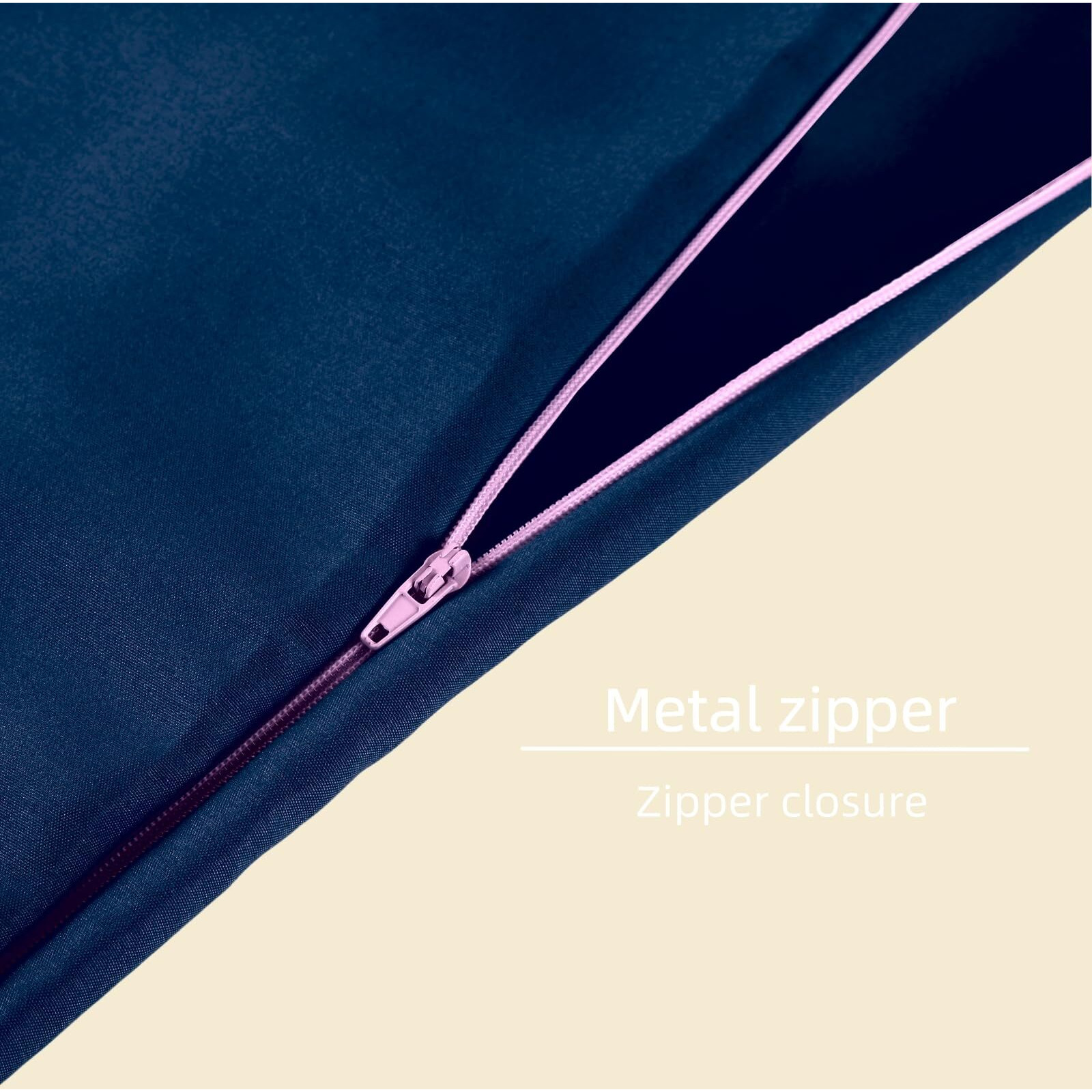 Uhobecap Weighted Blanket Cover  60 * 80  Dark Blue  Cover For Weighted Blanket 60X80  Duvet Cover For Weighted Blanket  With Zipper Closure  With 8 Ties