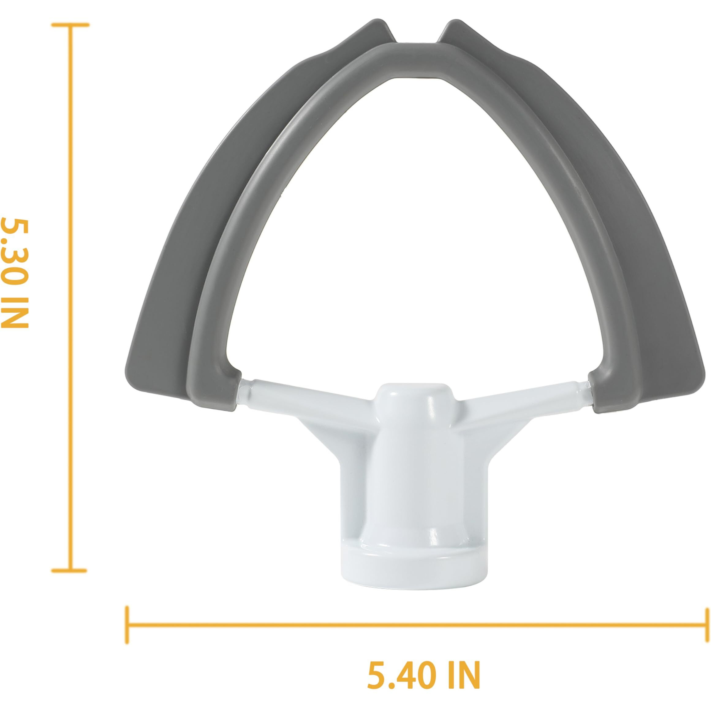 3.5 Qt Flex Edge Beater For Kitchenaid Artisan Mini Mixer Ksm3316X  Ksm3311X  Kfe35T Mixer Paddle With Flexible Silicone Edge Bowl Scraper.