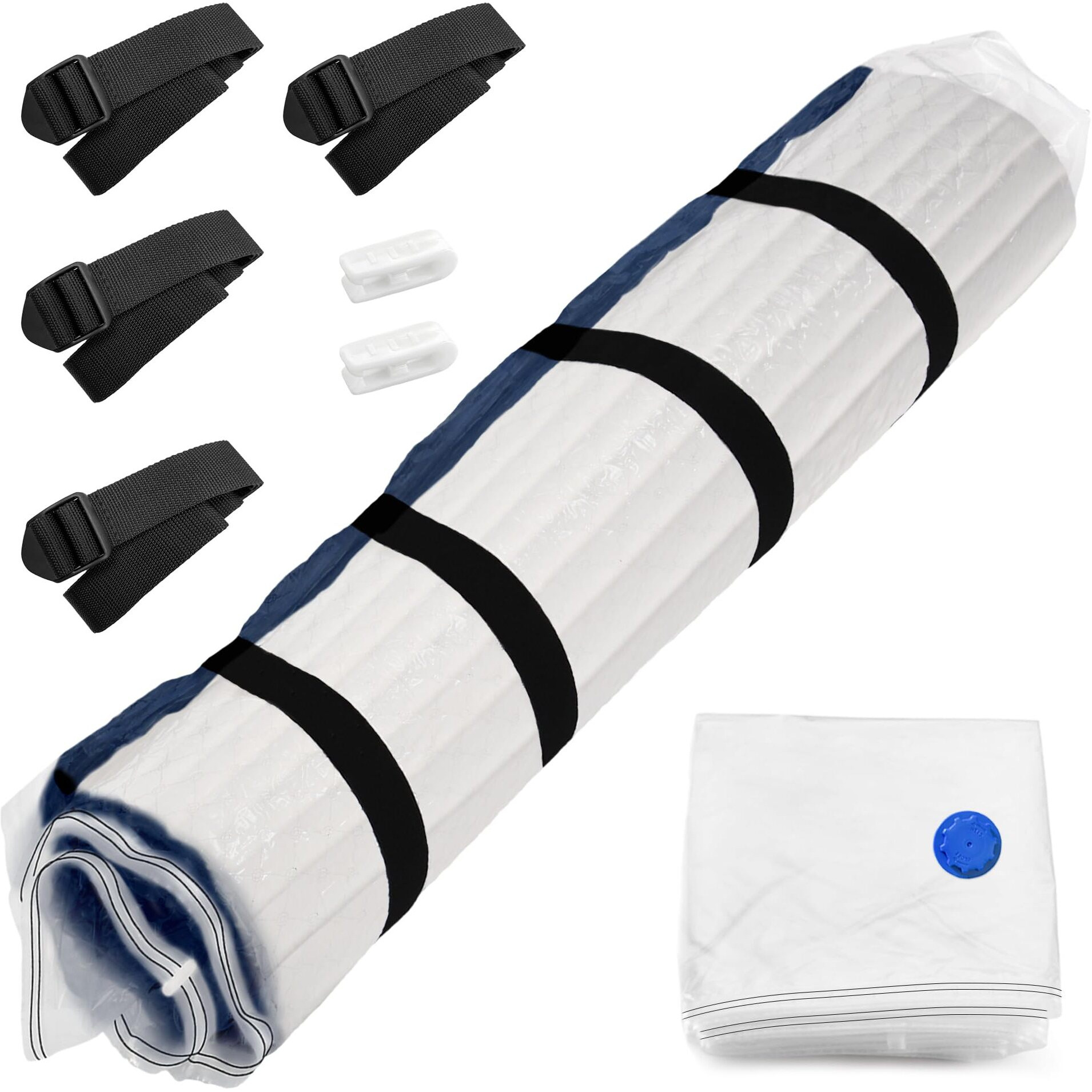 Meersburg Vacuum Storage Bag For Mattress - Vacuum Seal Bag For Memory Foam And Latex - Easy Moving  Shipping And Storage (Queen/Full)