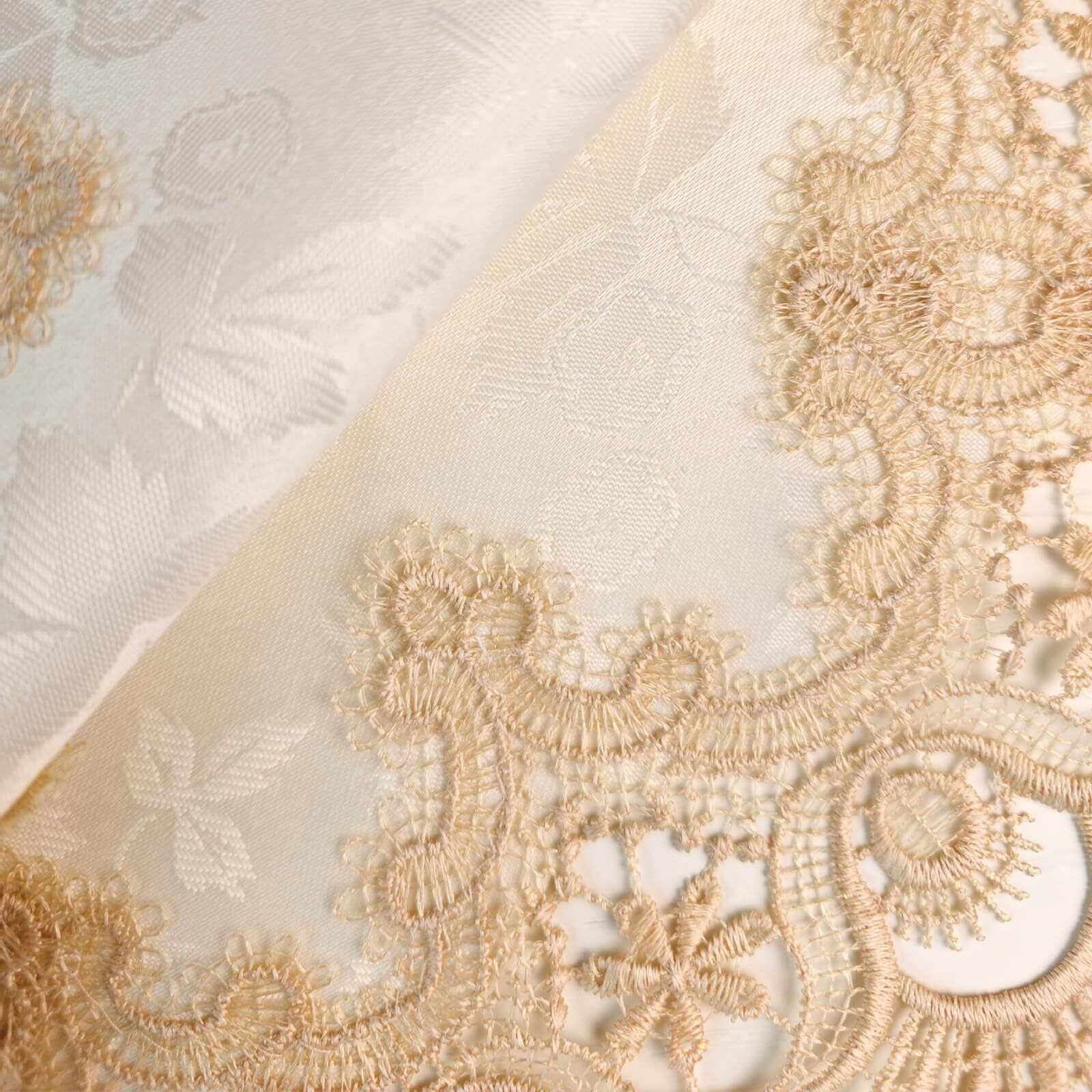 Comfeeling Bedside Tablecloth Lace Doilies For Side Table Cloth Runner Tabletop Dust Cover Bedroom Nightstand Decor