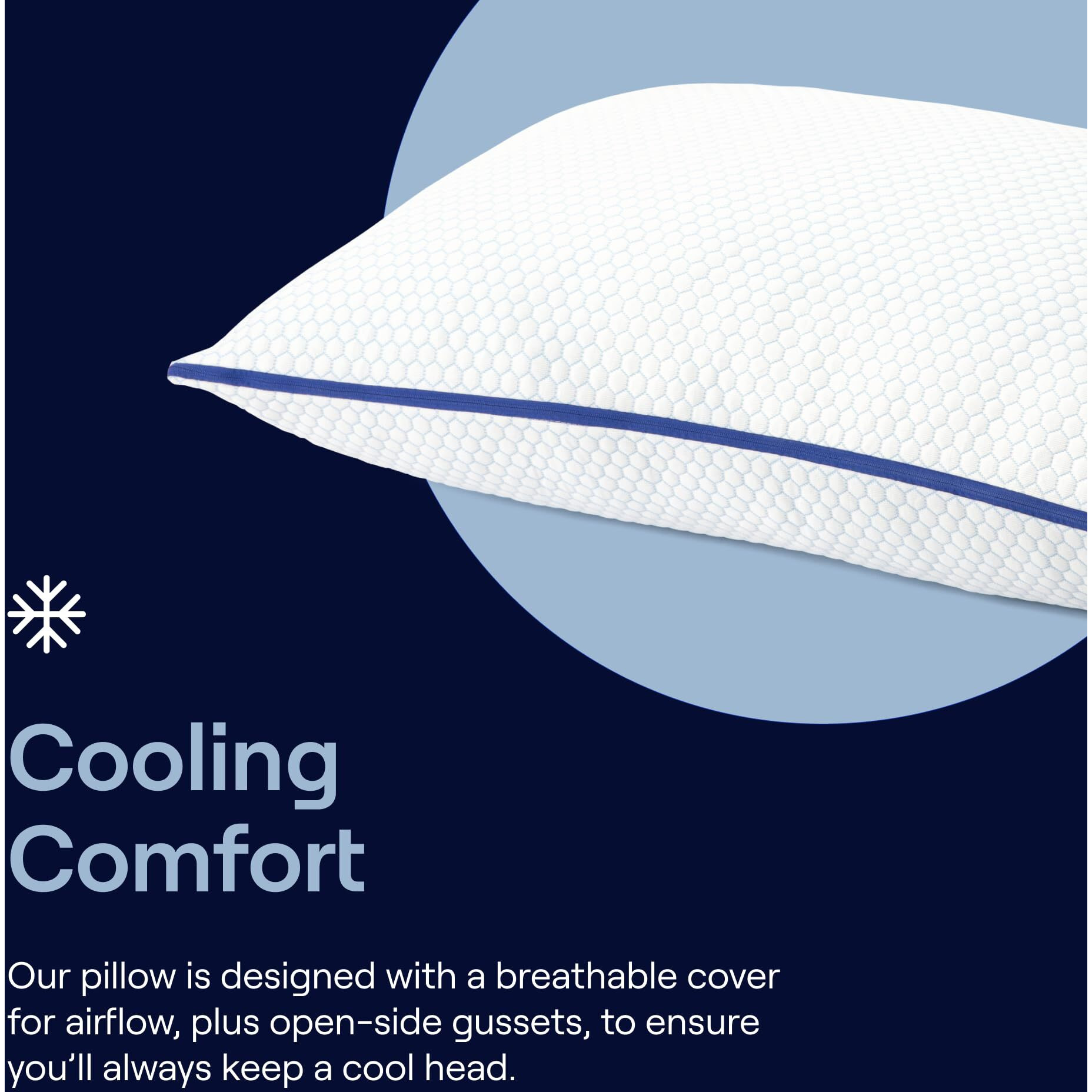 Nectar Tri-Comfort Cooling Pillow - Adjustable Support & Firmness - Cooling Cover - Pressure Relief - Helps Reduce Neck Pain - Premium Memory Foam & Microfiber Down Alternative