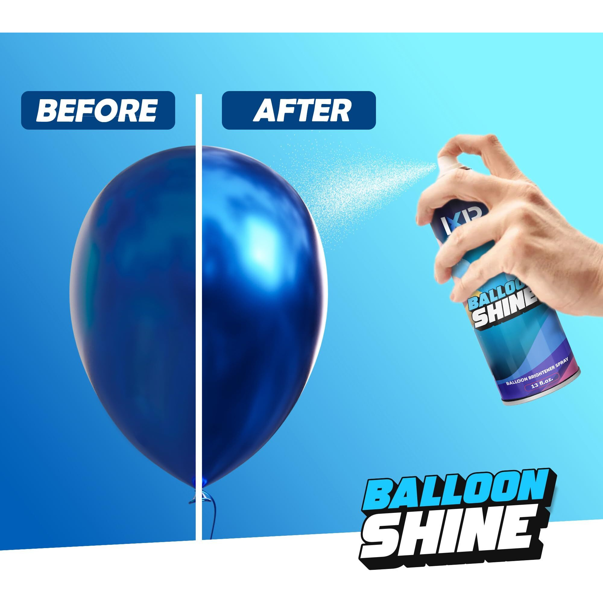 Balloon Shine Spray (13 Fl.Oz./500Ml) No Need Towel Or Gloves Balloon Shine  Instant High Shine Gloss Brite Balloons For Party Decoration For Ultra Lasting  Shine Balloon Spray Upgraded Formula