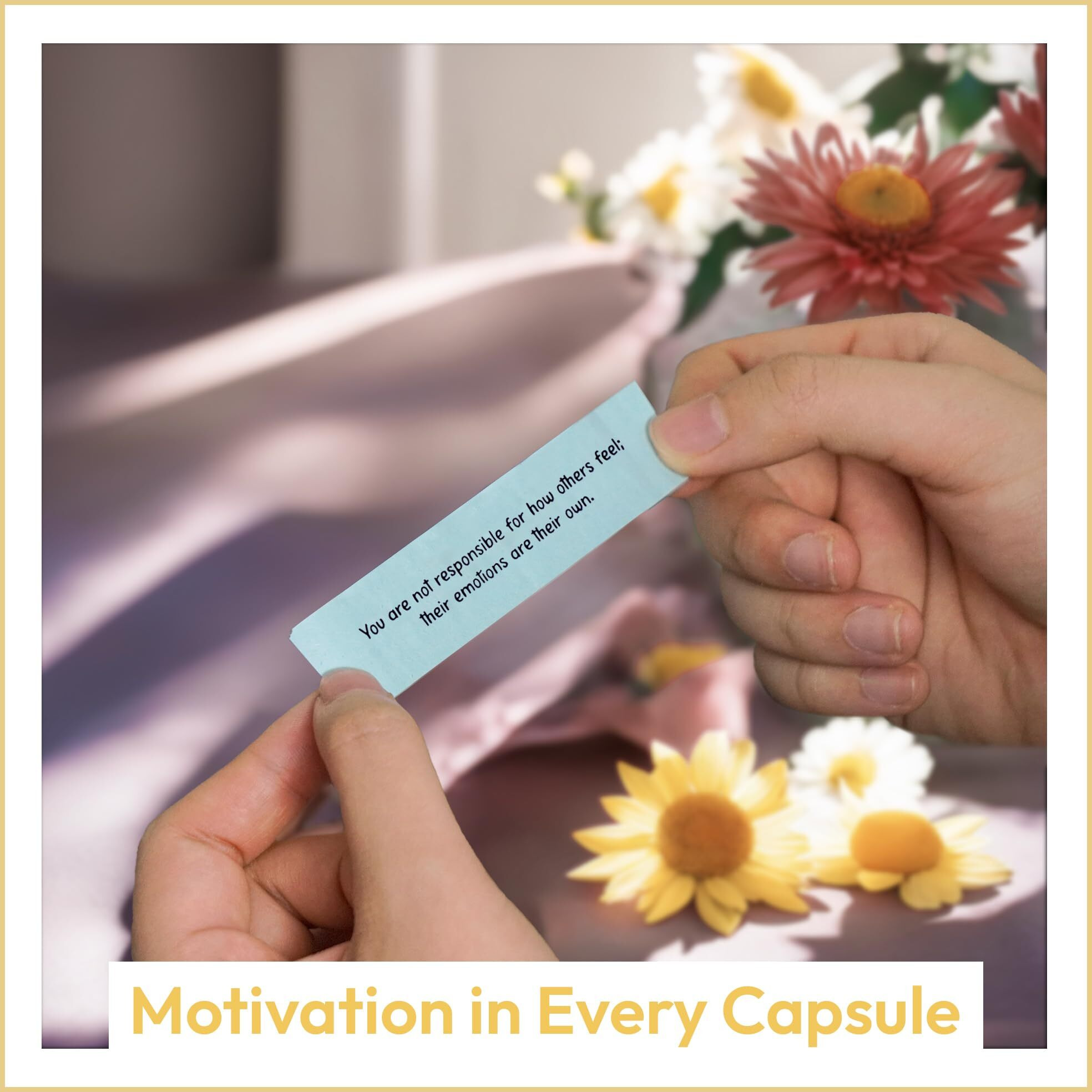 Sensemory 50 Pre-Written Positive Messages In A Bottle  Adult Stress Relief Gifts  Positive Affirmation Gifts For Women  Valentine's Day Gifts  Self Care Kit Mediation  Unique Health Wellness