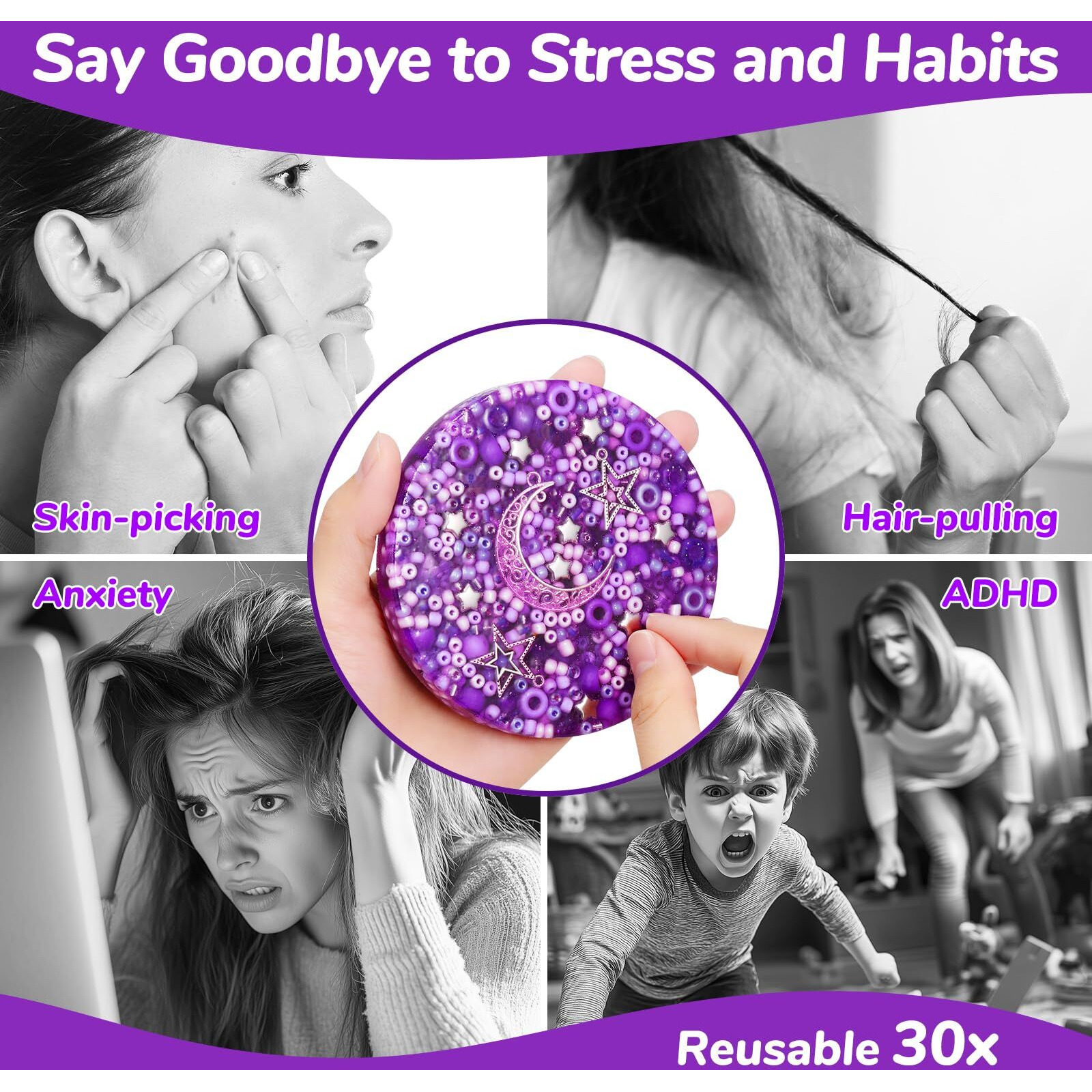 Reusable Picky Fidget Pad  Skin Picking Fidget Toys  Remeltable Picking Pad  Sensory Pick Pad  Valentine Gift For Adults With Anxiety  Adhd  Trichotillomania Or Dermatillomania