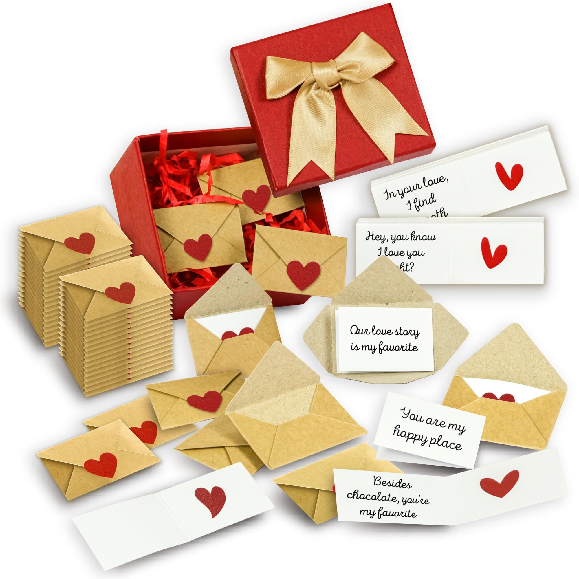 Stofinity 60 Mini Love Notes For Him Her - Valentines Day Gifts For Him  Romantic Couple Gifts For Boyfriend Birthday Gift Ideas  Lunch Notes For Husband Men  Cute Gifts For Girlfriend Long Distance