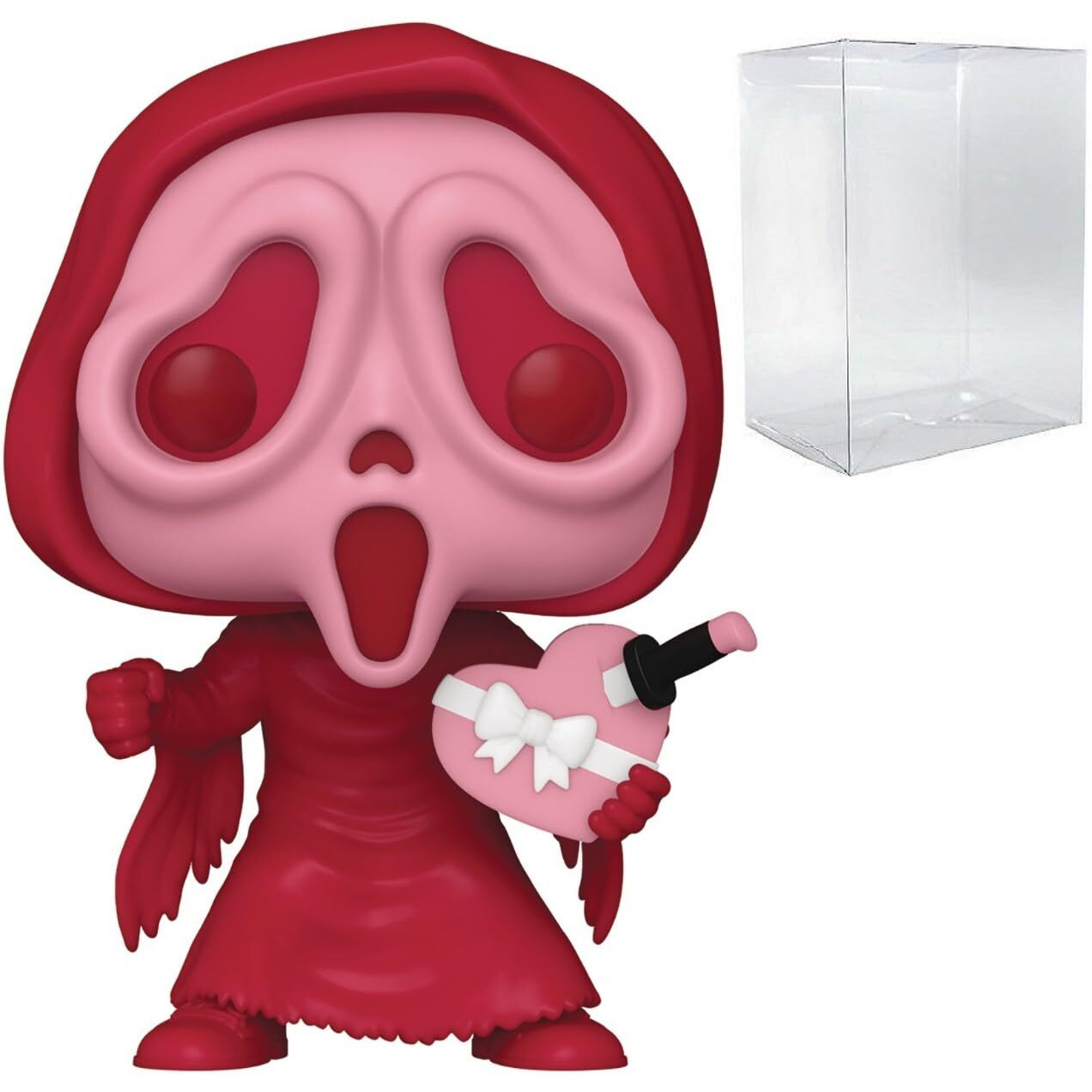 Pop Movies Valentines - Ghostface Funko Vinyl Figure (Bundled With Compatible Box Protector Case) Multicolor 3.75 Inches