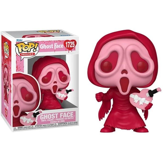 Pop Movies Valentines - Ghostface Funko Vinyl Figure (Bundled With Compatible Box Protector Case) Multicolor 3.75 Inches