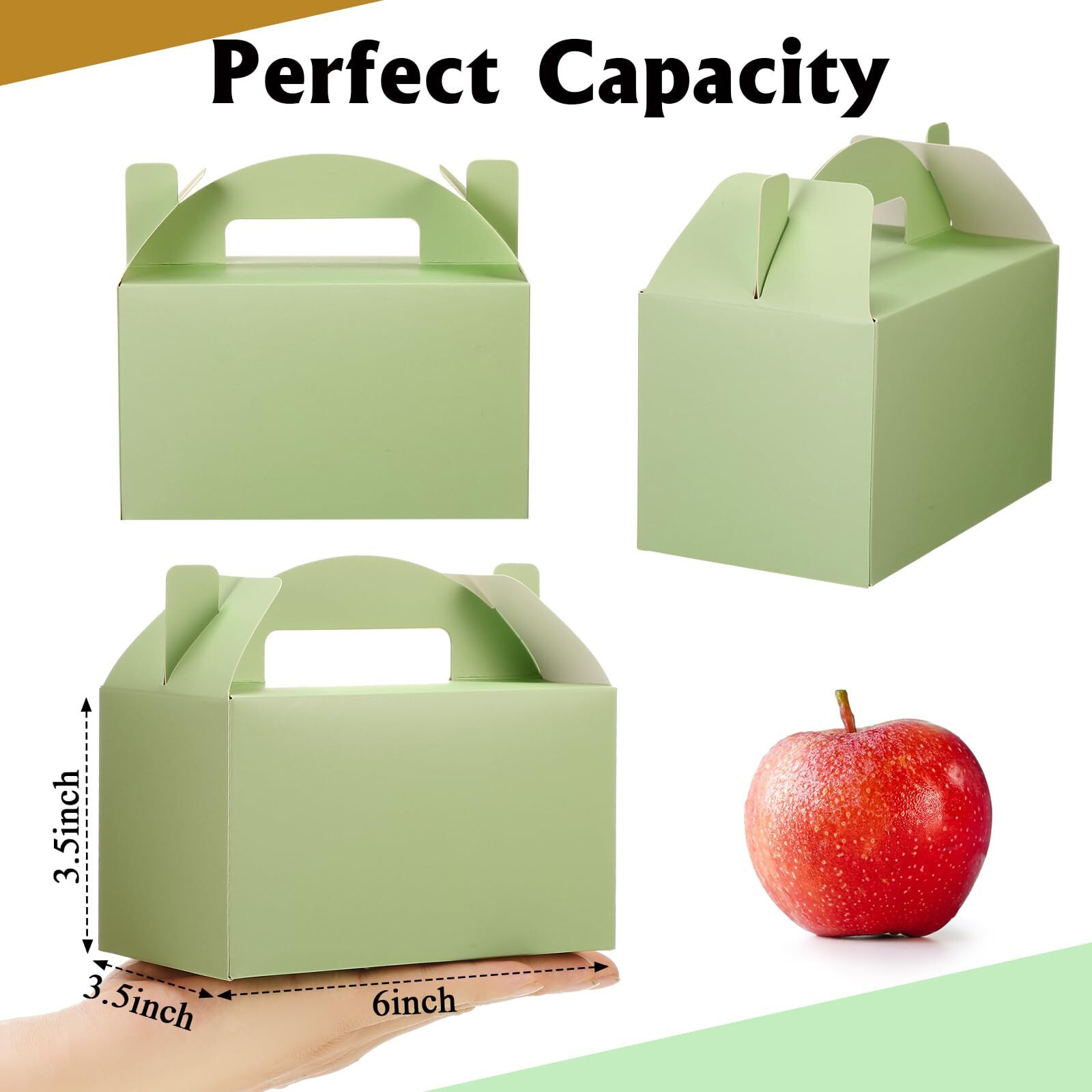 Skyygemm 24 Pcs Valentine's Day Gable Gift Box Colorful Paper Candy Boxes Snack Goodie Cake Treat Boxes For Birthday Party Favors  6 X 3.5 X 3.5 Inch(Jungle)