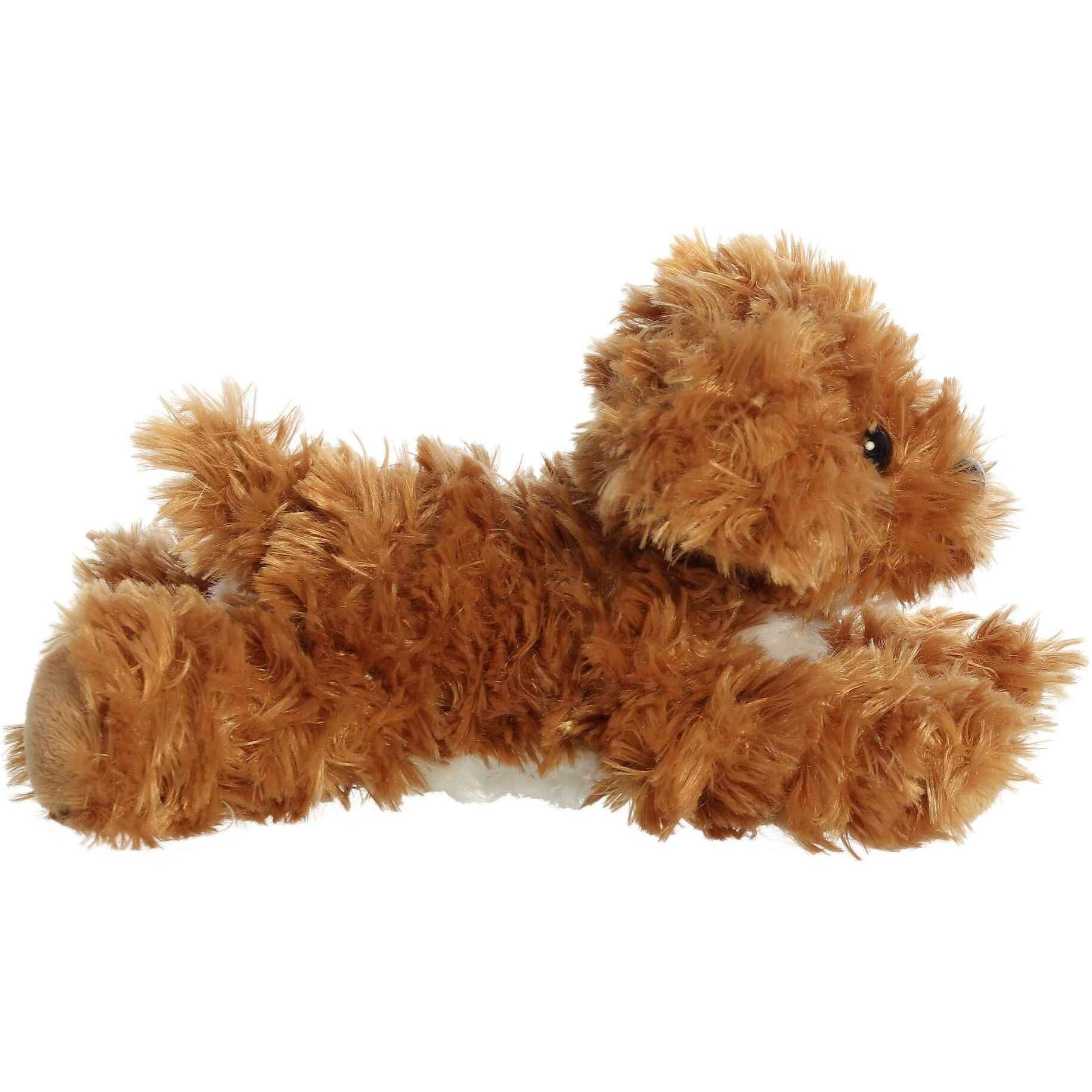 Aurora Adorable Mini Flopsie Chai Cockapoo Stuffed Animal - Playful Ease - Timeless Companions - Brown 8 Inches