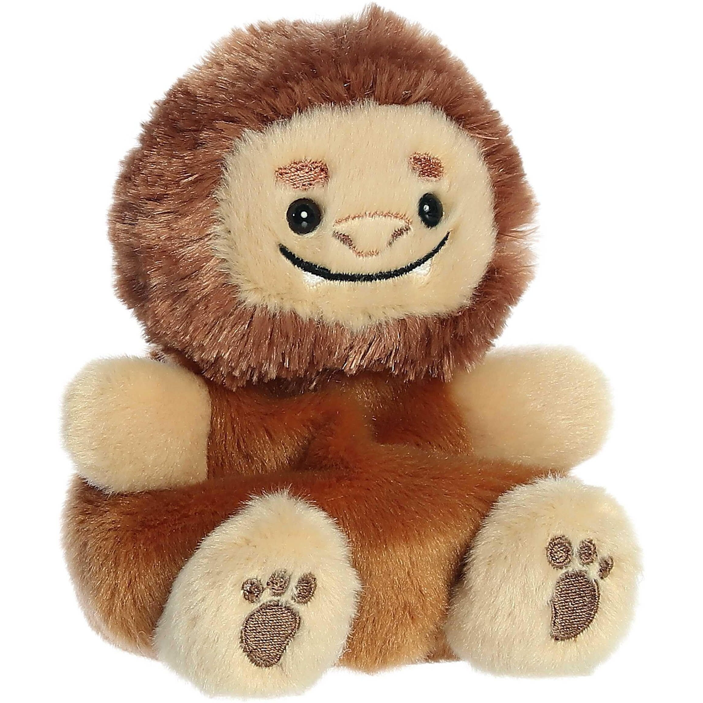 Aurora Adorable Palm Pals Brock Big Foot Stuffed Animal - Pocket-Sized Play - Collectable Fun - Brown 5 Inches