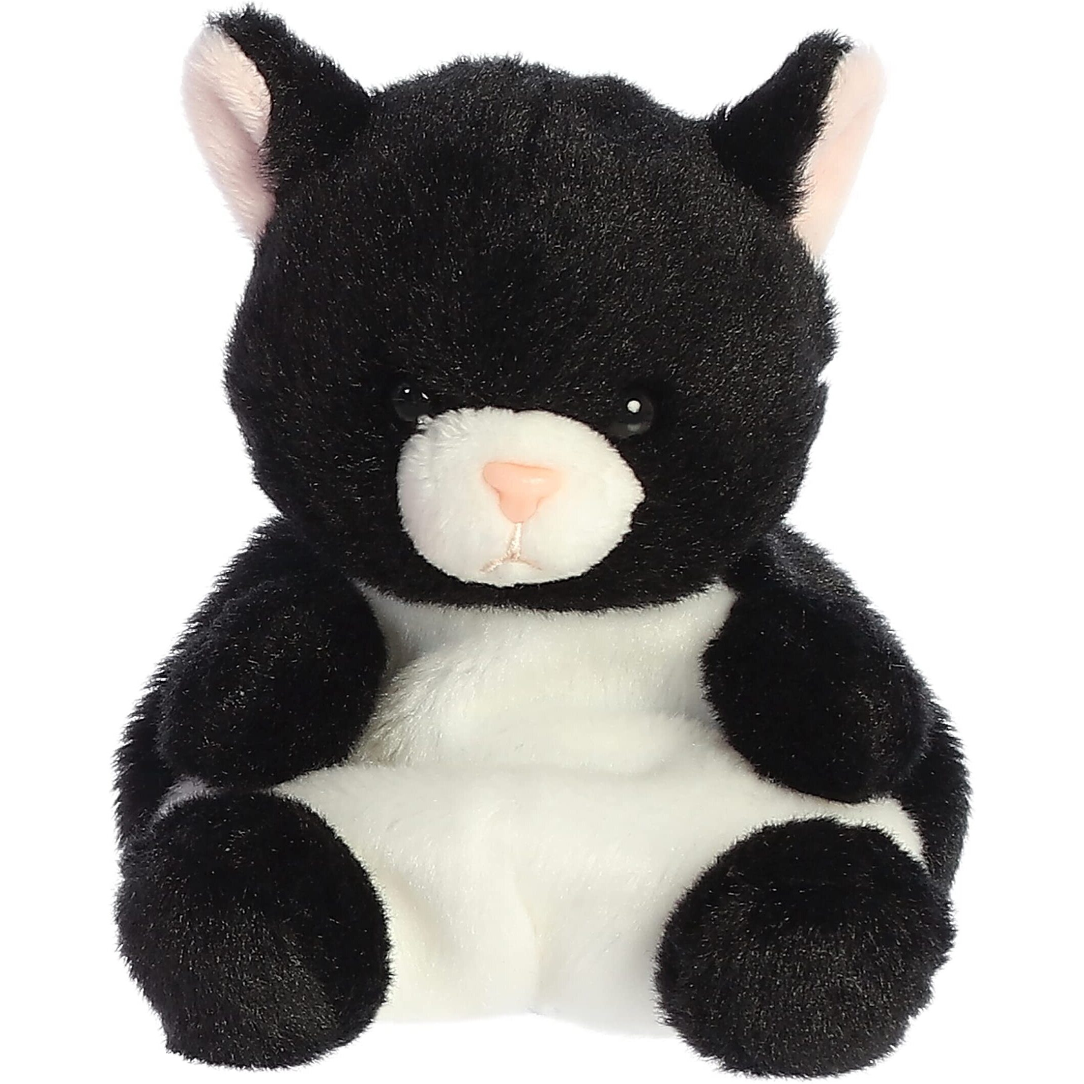 Aurora Adorable Palm Pals Cricket Cat Stuffed Animal - Pocket-Sized Play - Collectable Fun - Black 5 Inches
