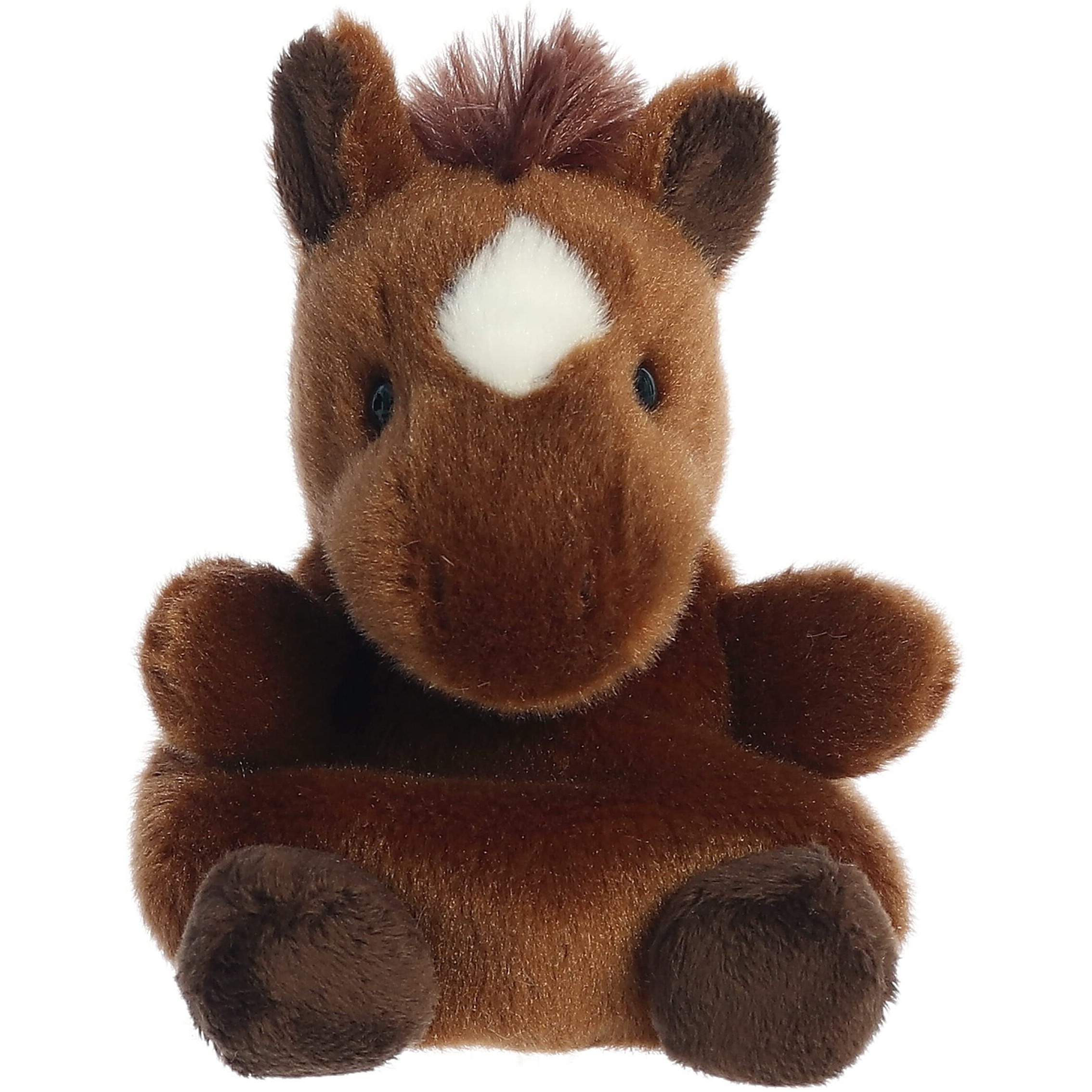 Aurora Adorable Palm Pals Truffle Brown Horse Stuffed Animal - Pocket-Sized Play - Collectable Fun - Brown 5 Inches