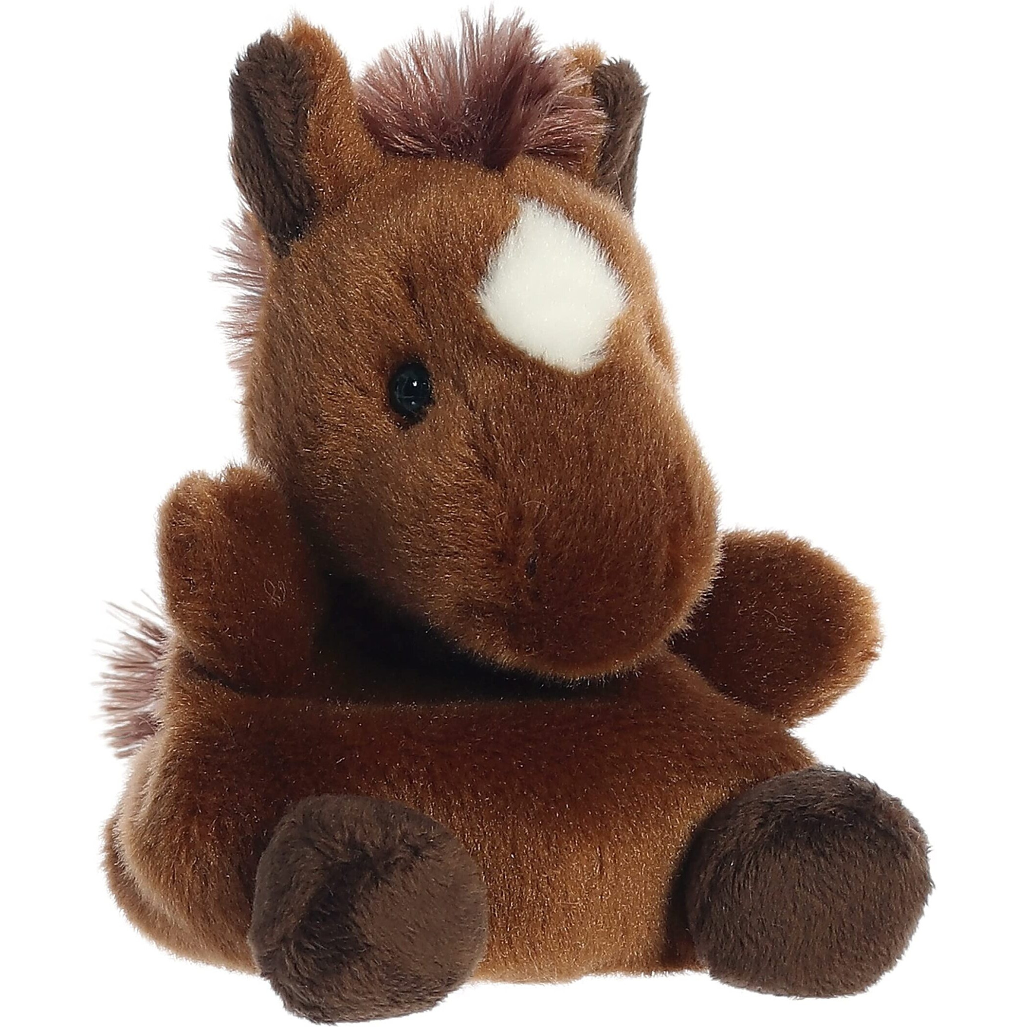 Aurora Adorable Palm Pals Truffle Brown Horse Stuffed Animal - Pocket-Sized Play - Collectable Fun - Brown 5 Inches