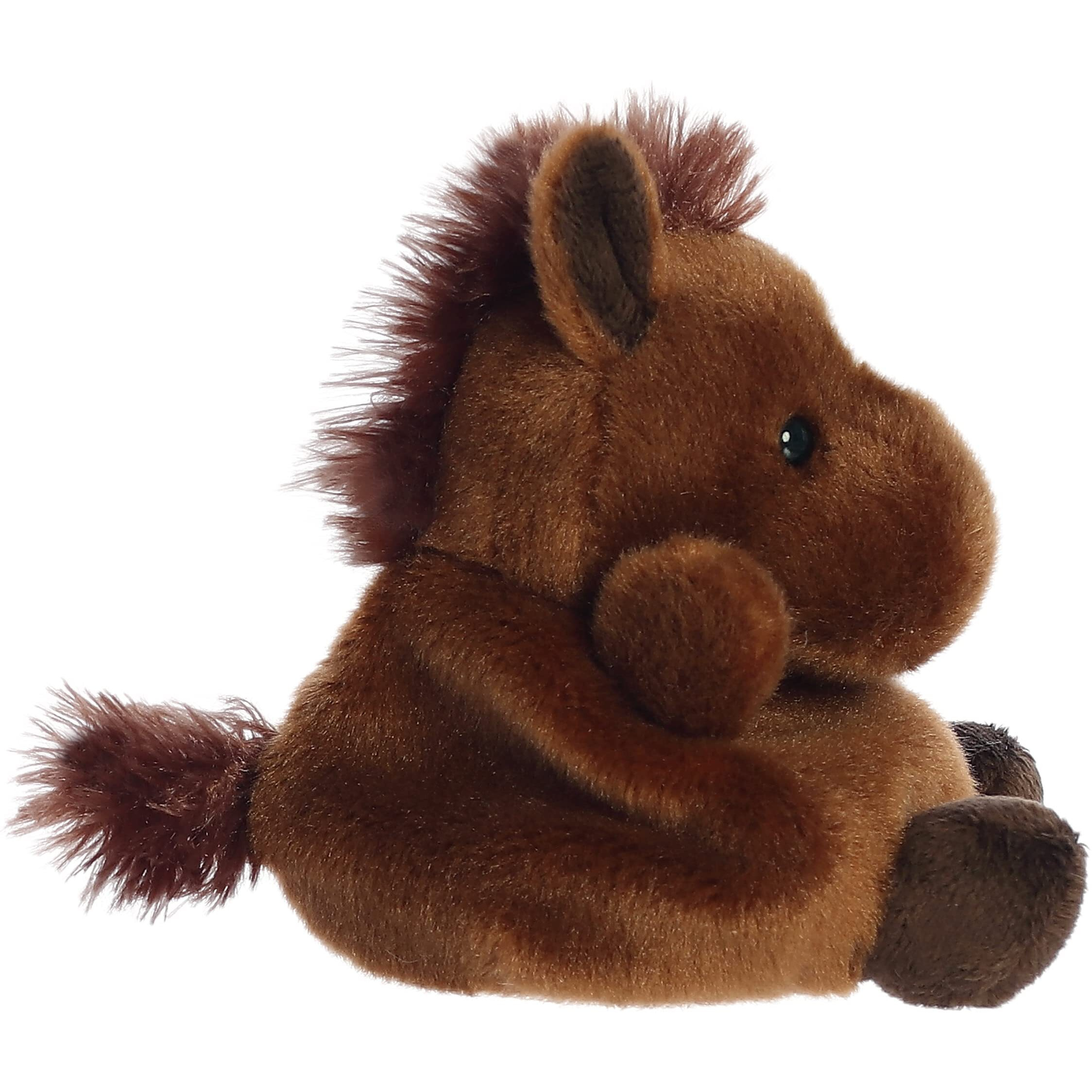 Aurora Adorable Palm Pals Truffle Brown Horse Stuffed Animal - Pocket-Sized Play - Collectable Fun - Brown 5 Inches