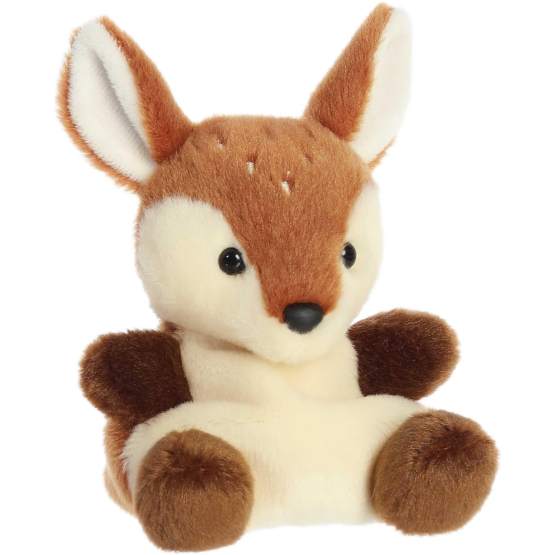 Aurora Adorable Palm Pals Dalia Fawn Stuffed Animal - Pocket-Sized Play - Collectable Fun - Brown 5 Inches