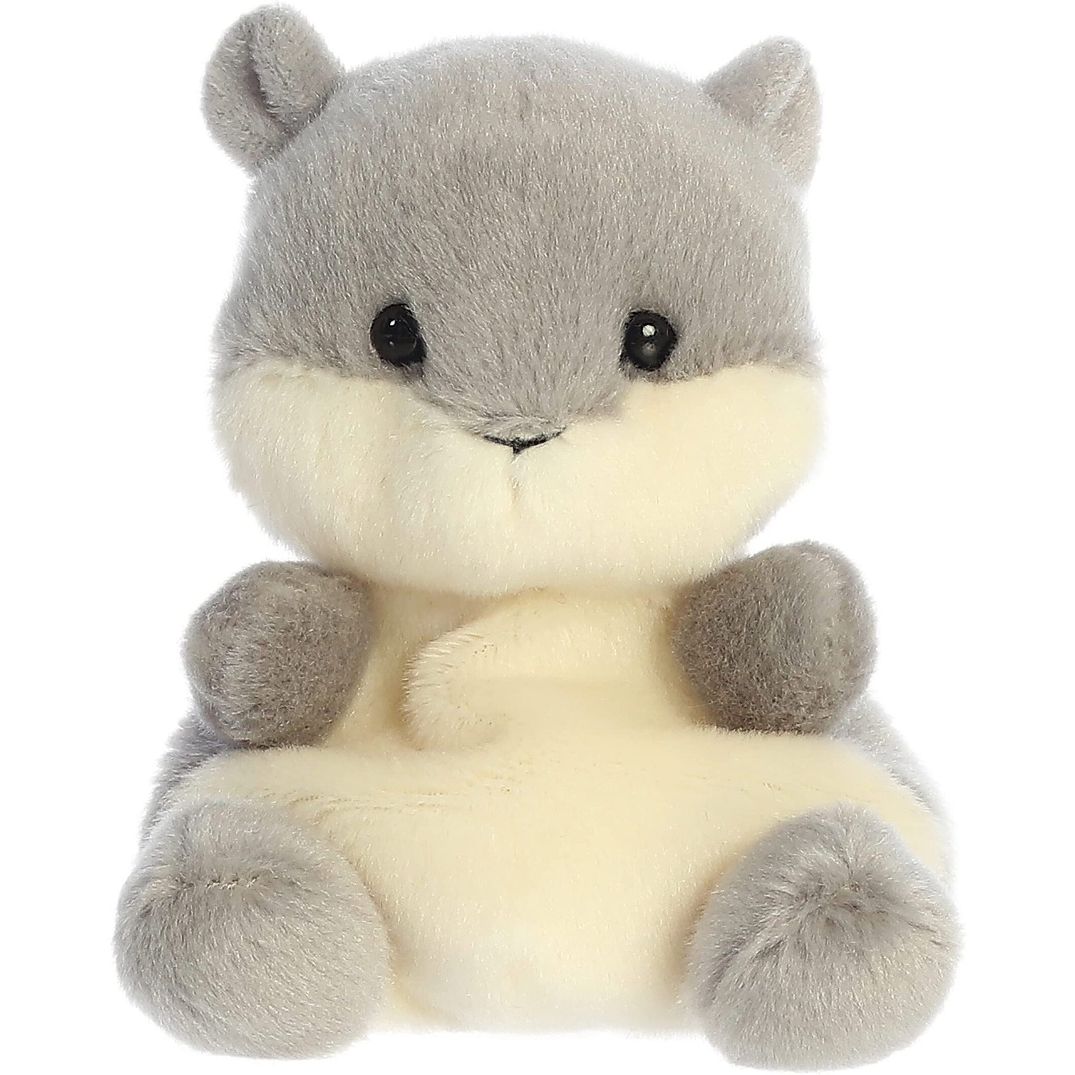 Aurora Adorable Palm Pals Gus Grey Squirrel Stuffed Animal - Pocket-Sized Play - Collectable Fun - Gray 5 Inches