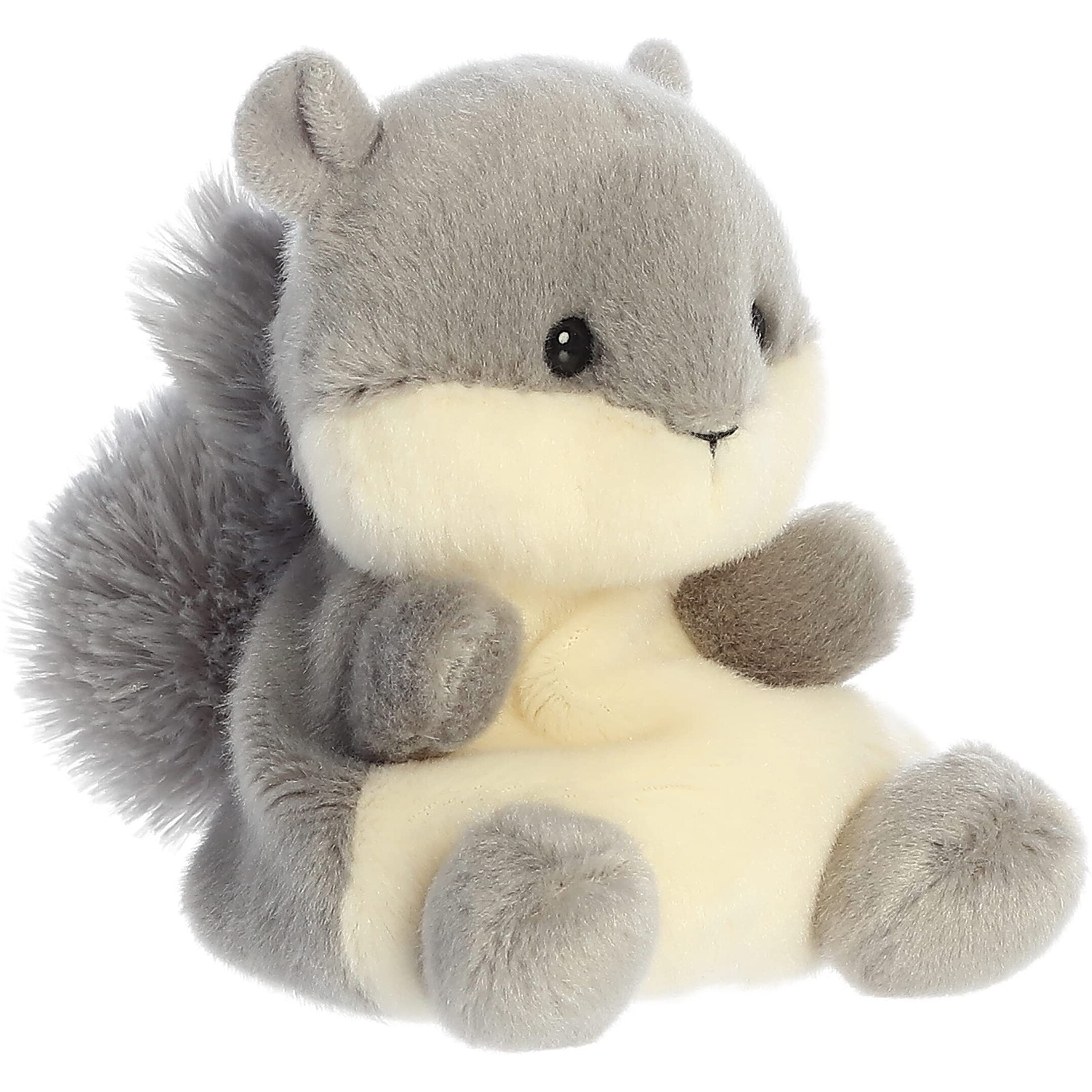 Aurora Adorable Palm Pals Gus Grey Squirrel Stuffed Animal - Pocket-Sized Play - Collectable Fun - Gray 5 Inches