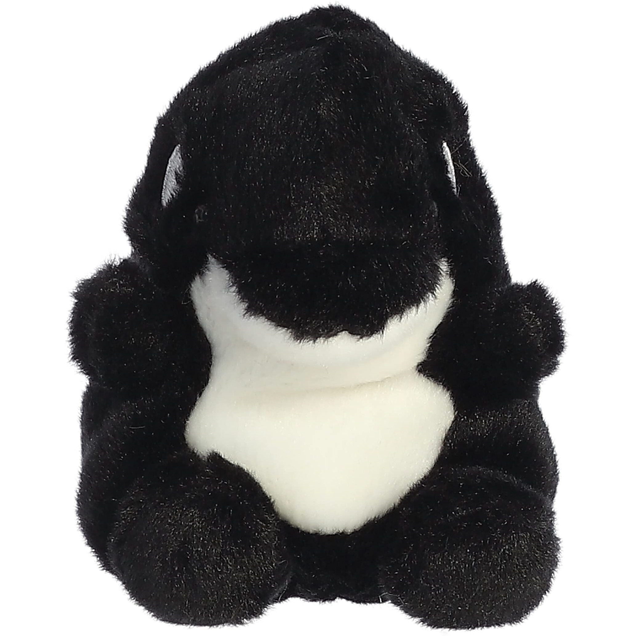 Aurora Adorable Palm Pals Juneau Orca Stuffed Animal - Pocket-Sized Play - Collectable Fun - Black 5 Inches