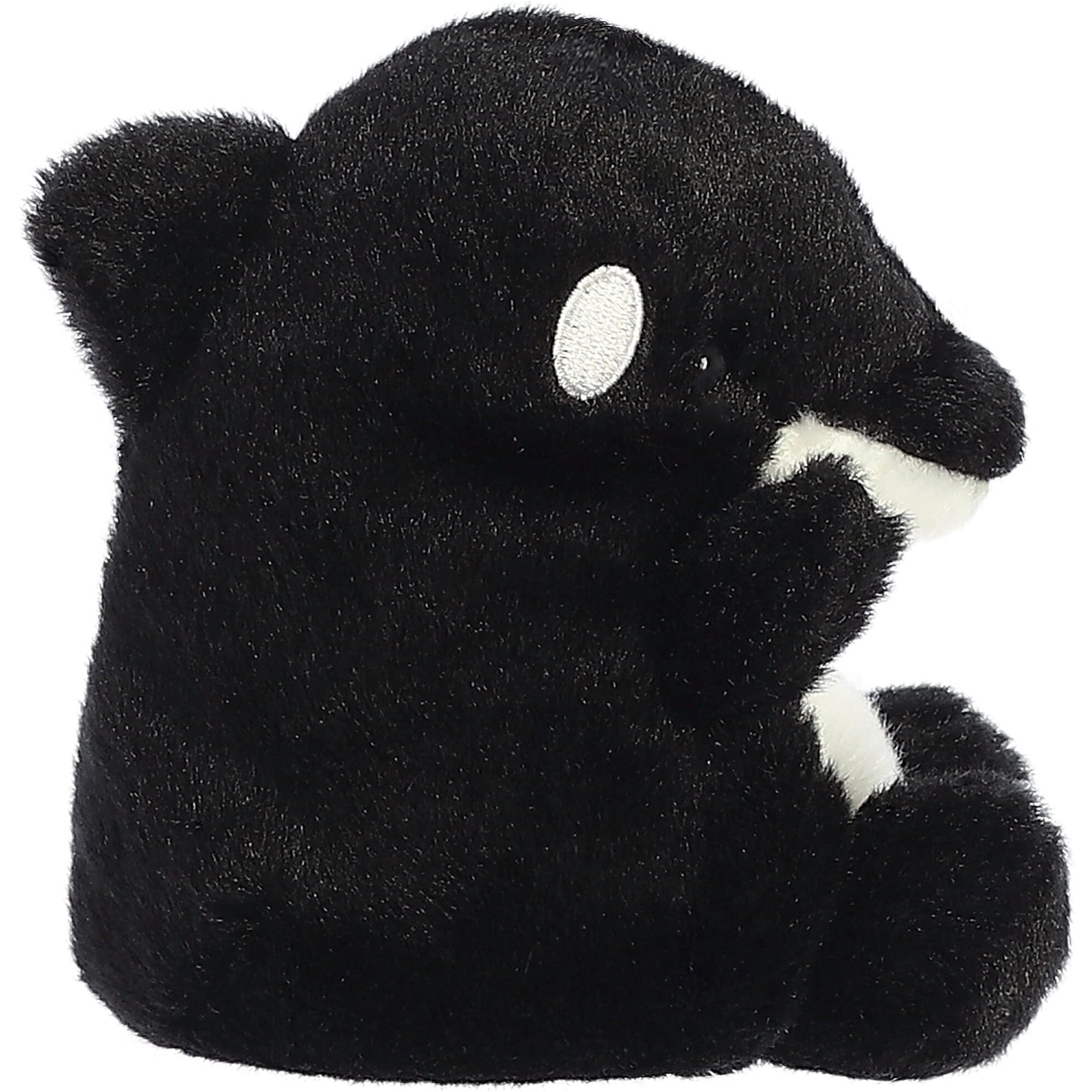 Aurora Adorable Palm Pals Juneau Orca Stuffed Animal - Pocket-Sized Play - Collectable Fun - Black 5 Inches