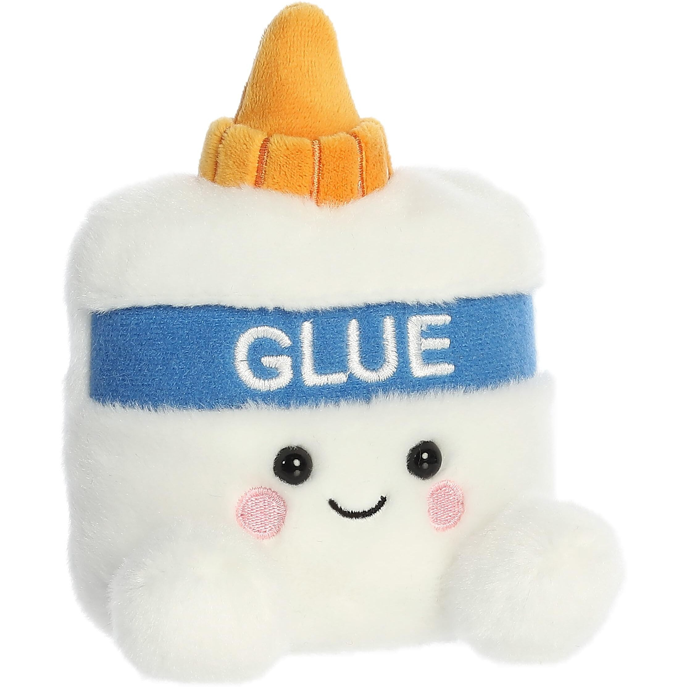 Aurora Adorable Palm Pals Gooey Glue Stuffed Animal - Pocket-Sized Play - Collectable Fun - White 5 Inches