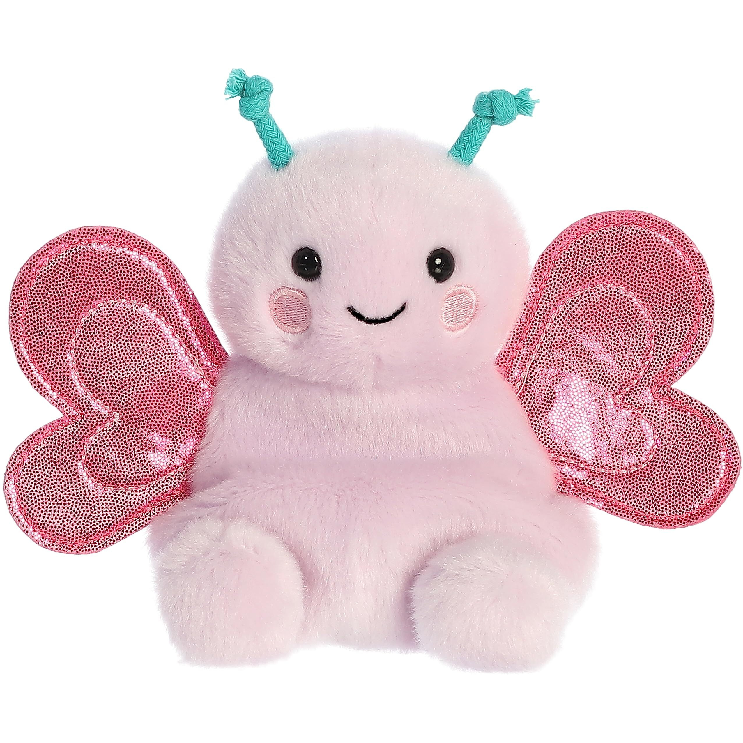 Aurora Adorable Palm Pals Petunia Butterfly Stuffed Animal - Pocket-Sized Play - Collectable Fun - Pink 5 Inches