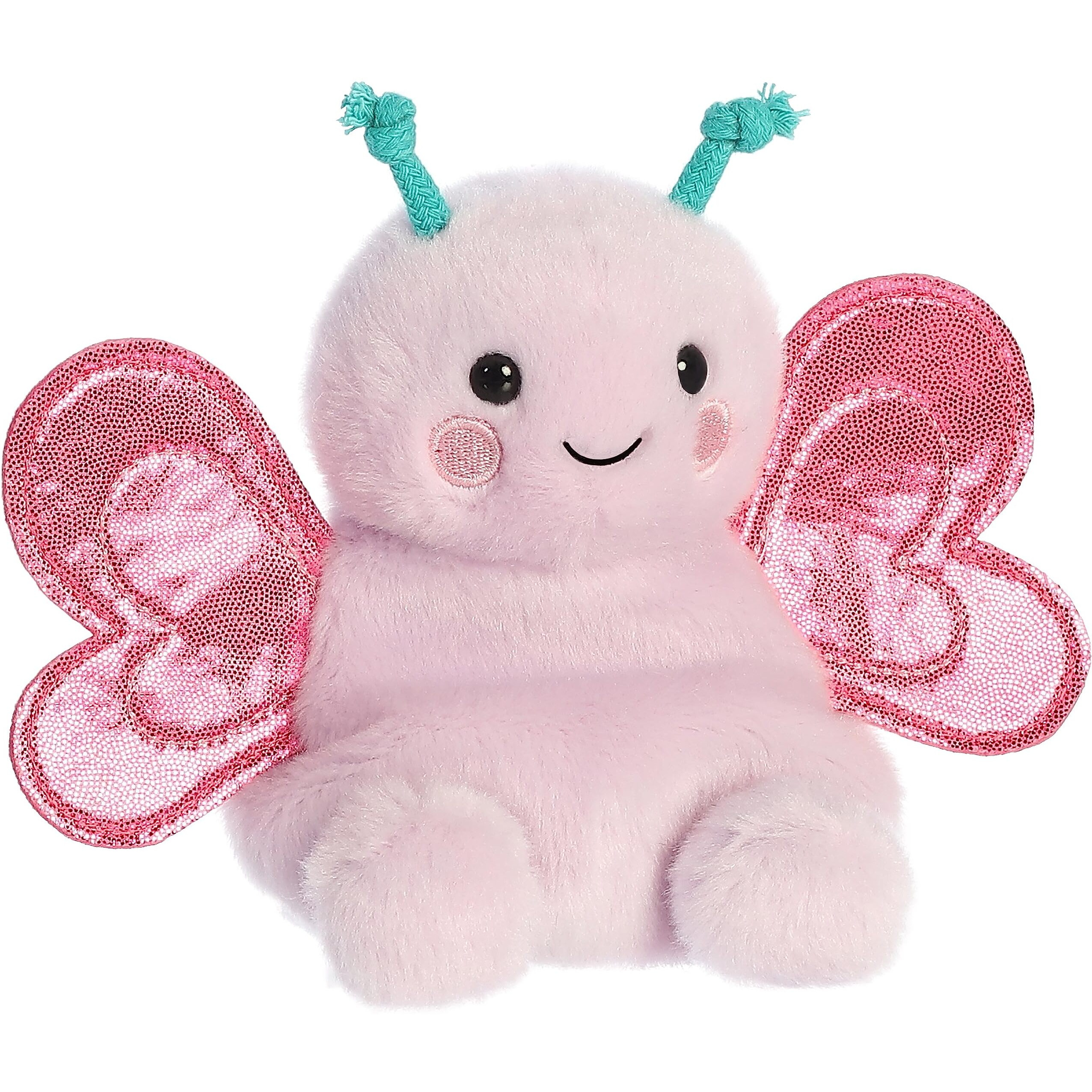 Aurora Adorable Palm Pals Petunia Butterfly Stuffed Animal - Pocket-Sized Play - Collectable Fun - Pink 5 Inches