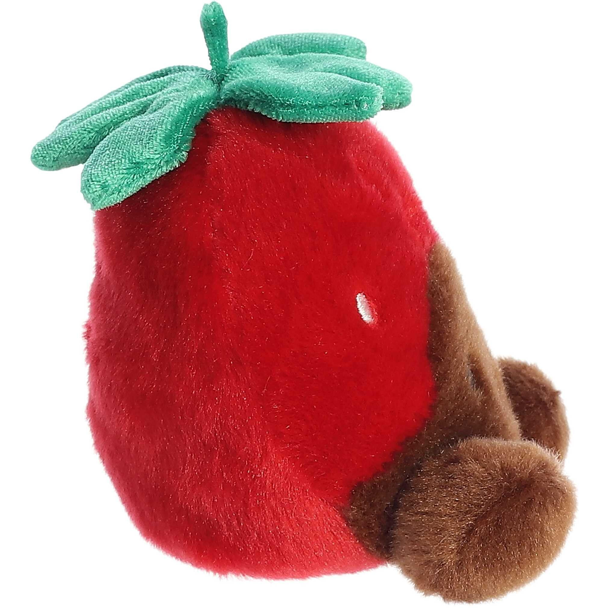 Aurora Adorable Palm Pals Valentino Chocolate Strawberry Stuffed Animal - Pocket-Sized Play - Collectable Fun - Red 5 Inches
