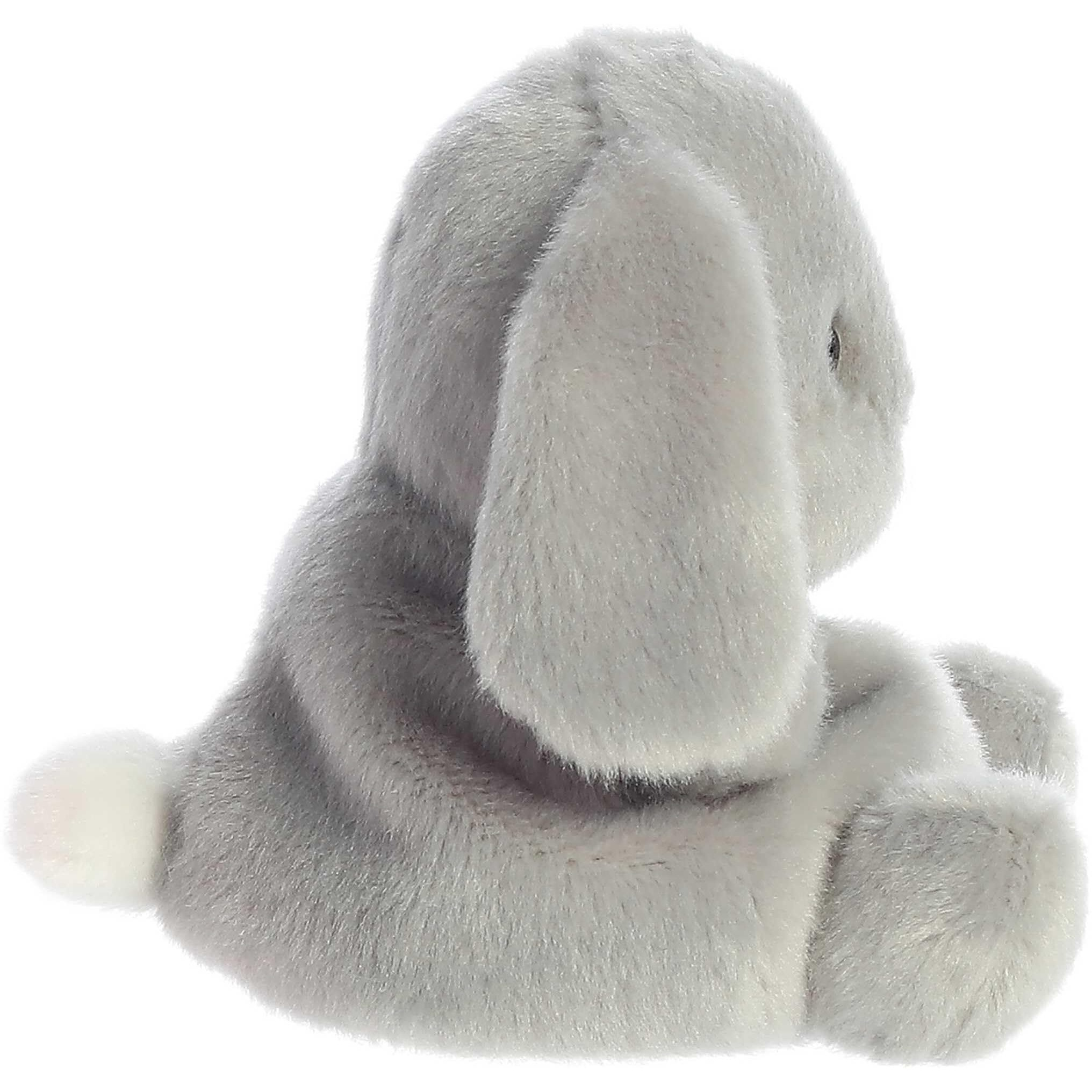 Aurora Adorable Palm Pals Pebbles Bunny Stuffed Animal - Pocket-Sized Play - Collectable Fun - Grey 5 Inches