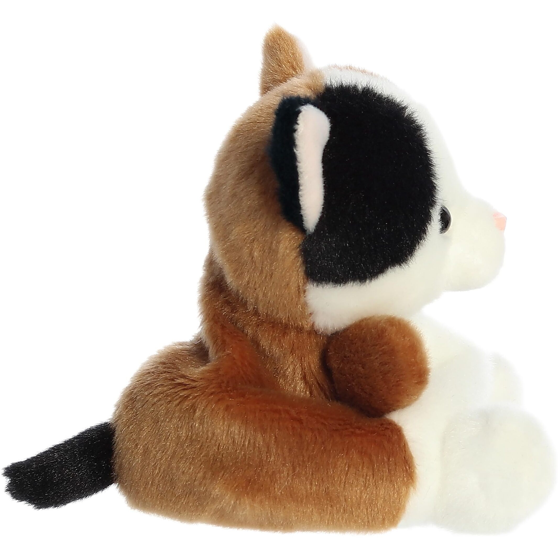 Aurora Adorable Palm Pals Peebs Calico Cat Stuffed Animal - Pocket-Sized Play - Collectable Fun - White 5 Inches