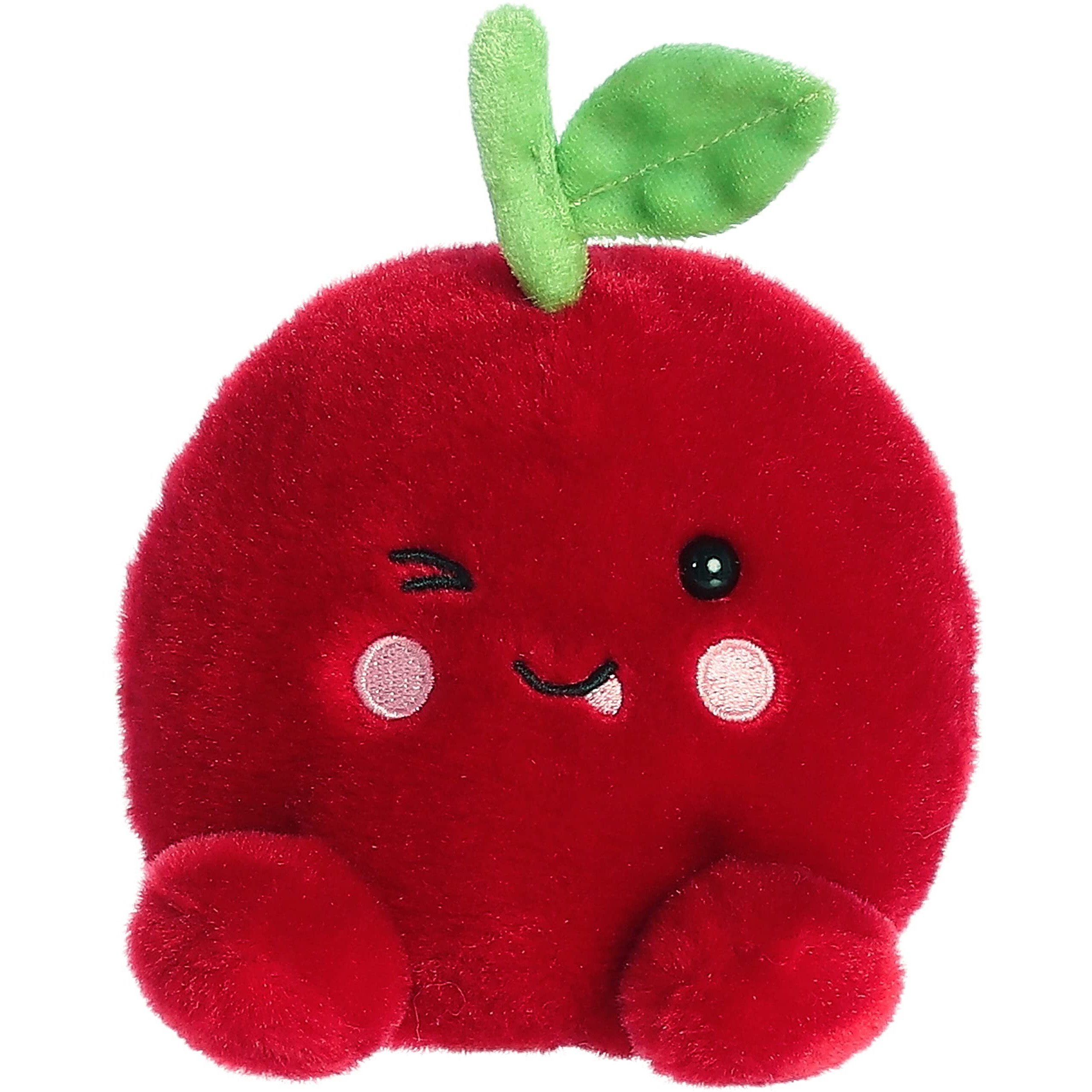Aurora Adorable Palm Pals Cordial Cherry Stuffed Animal - Pocket-Sized Play - Collectable Fun - Red 5 Inches
