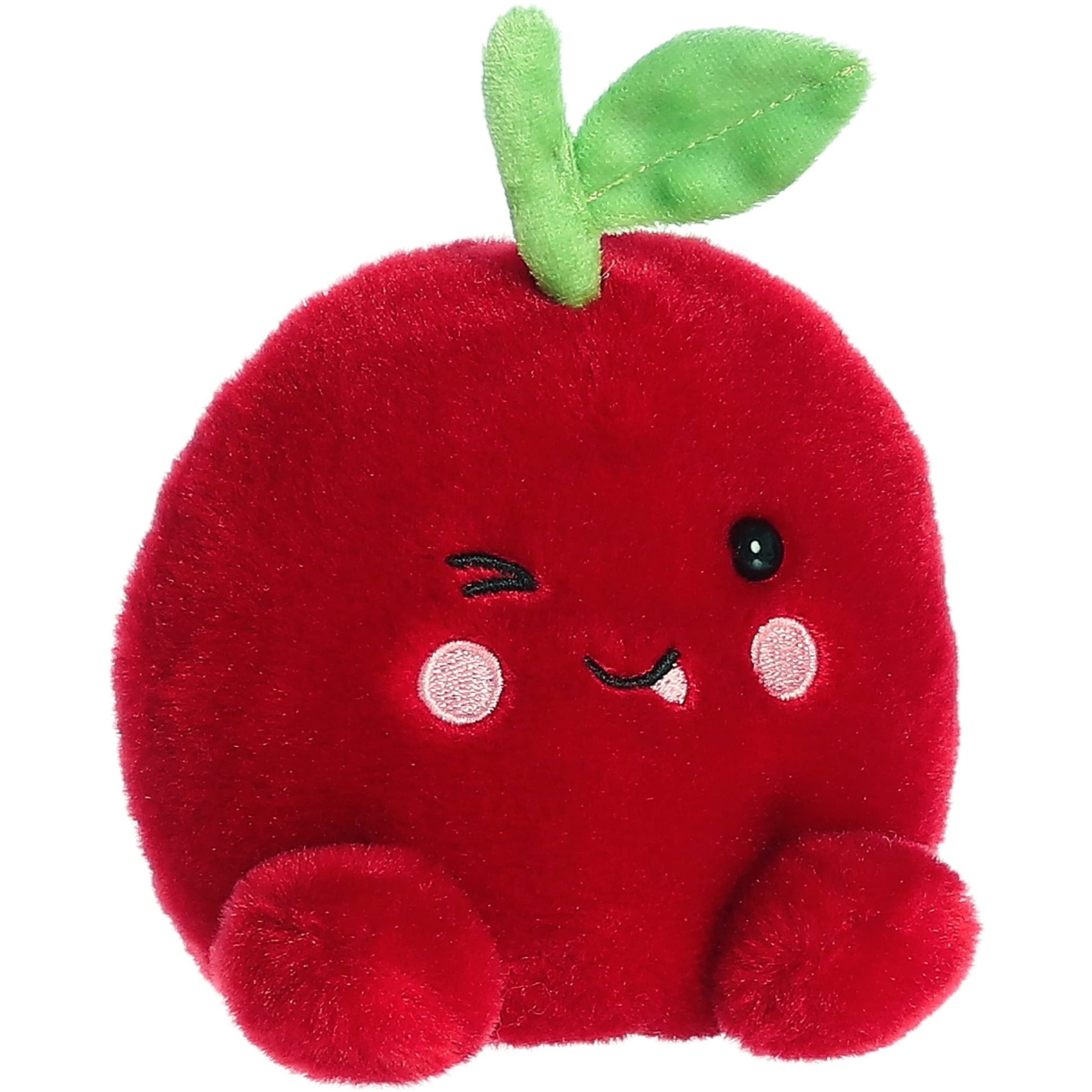Aurora Adorable Palm Pals Cordial Cherry Stuffed Animal - Pocket-Sized Play - Collectable Fun - Red 5 Inches